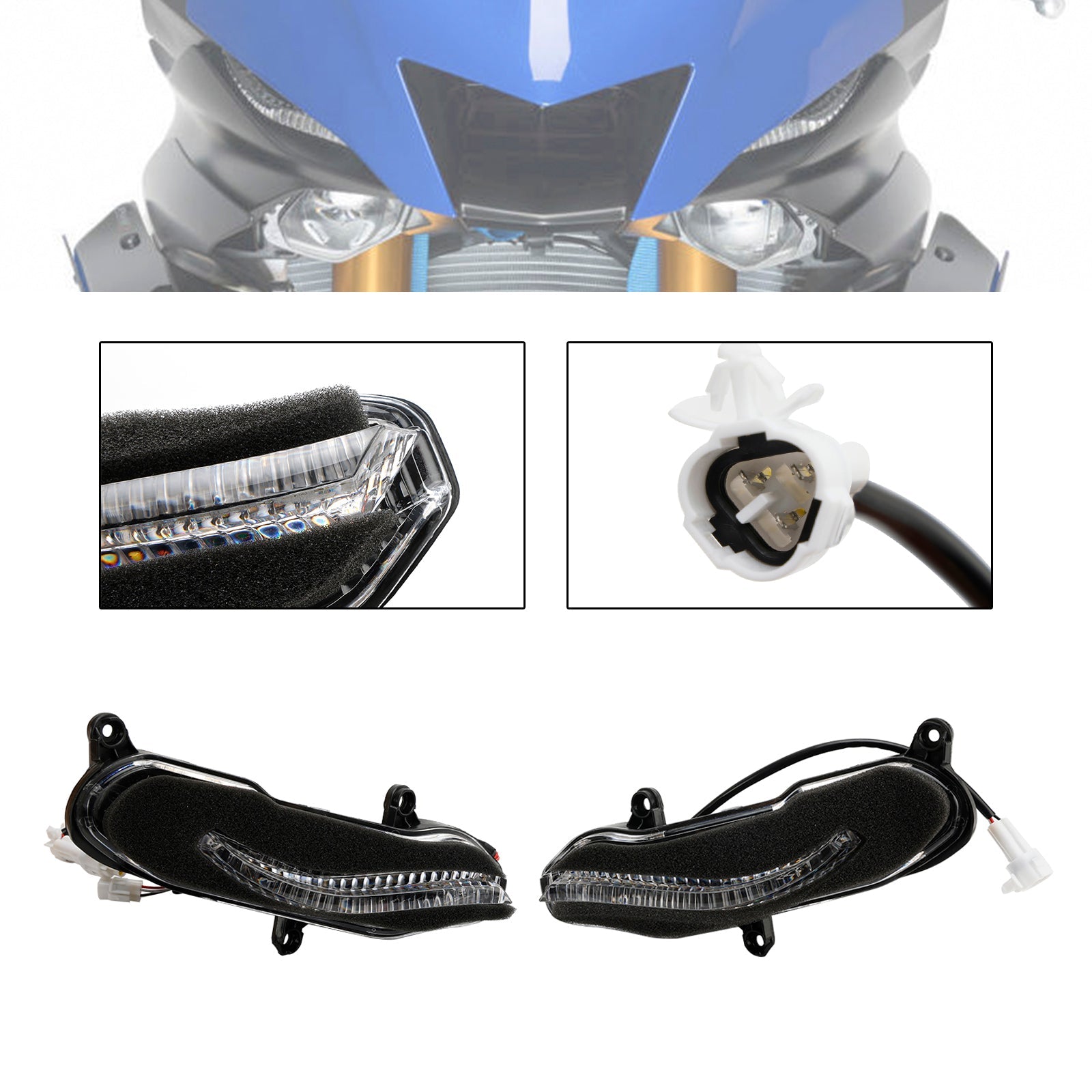 YAMAHA YZF-R6 YZF R6 2017 Front Headlight Grille Headlamp Led Protector