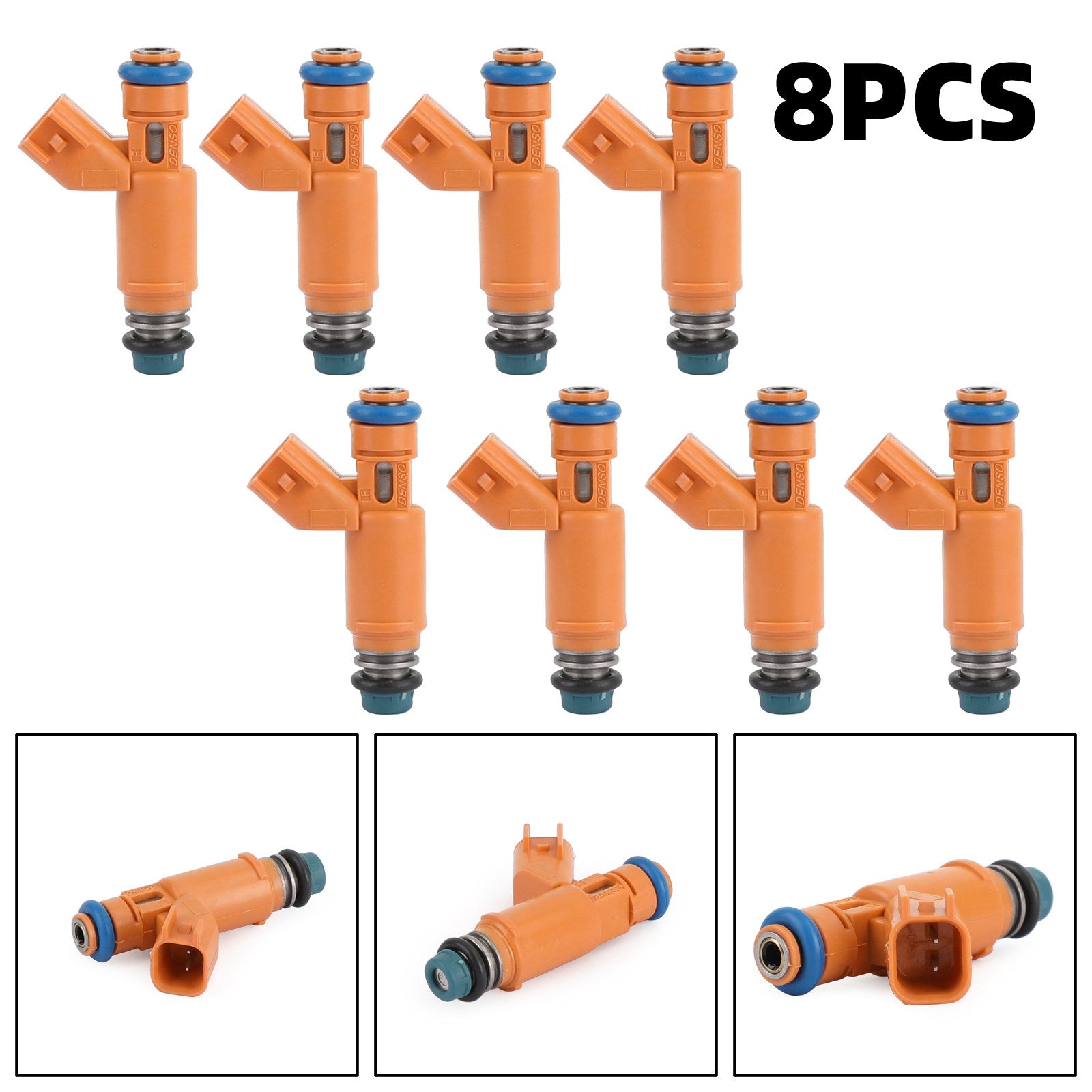 8pcs Fuel Injectors 2W93-AA Fit Land Rover Range Rover Jaguar 4.2L 4.4L V8 Generic