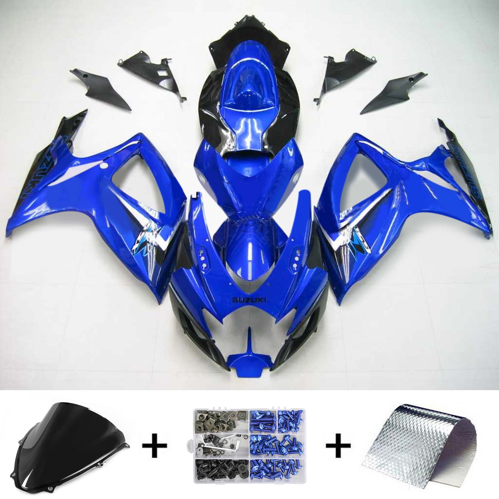 2006-2007 Suzuki GSXR 600/750 K6 Amotopart Kit de carénage d'injection carrosserie plastique ABS #181