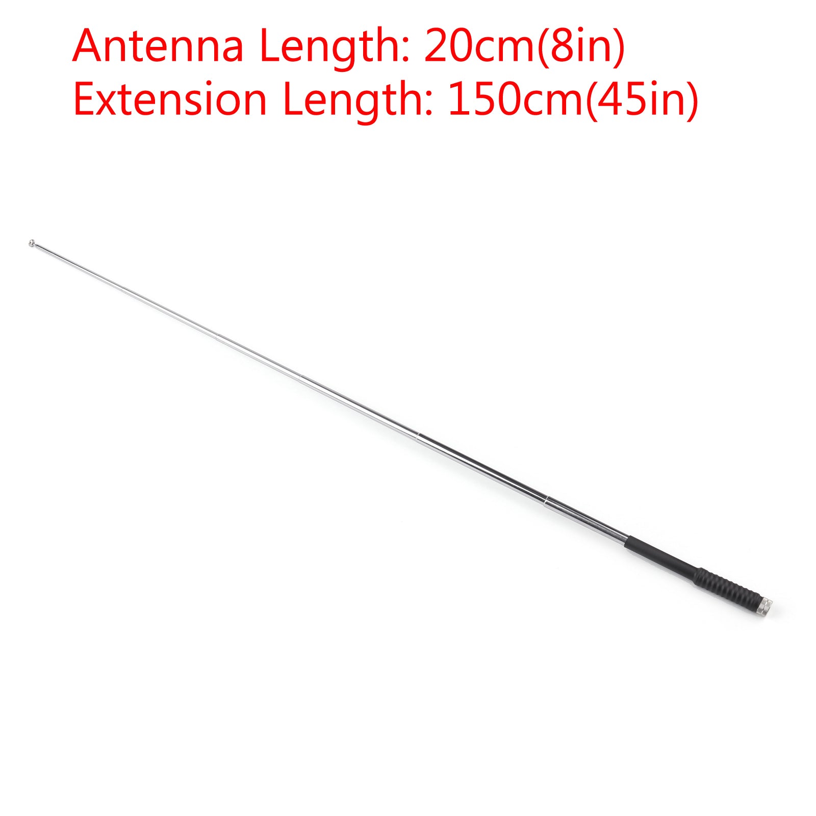 Antenne télescopique pliable 8-45 "SMA mâle Radio FM VHF 136-174MHZ 20-130cm