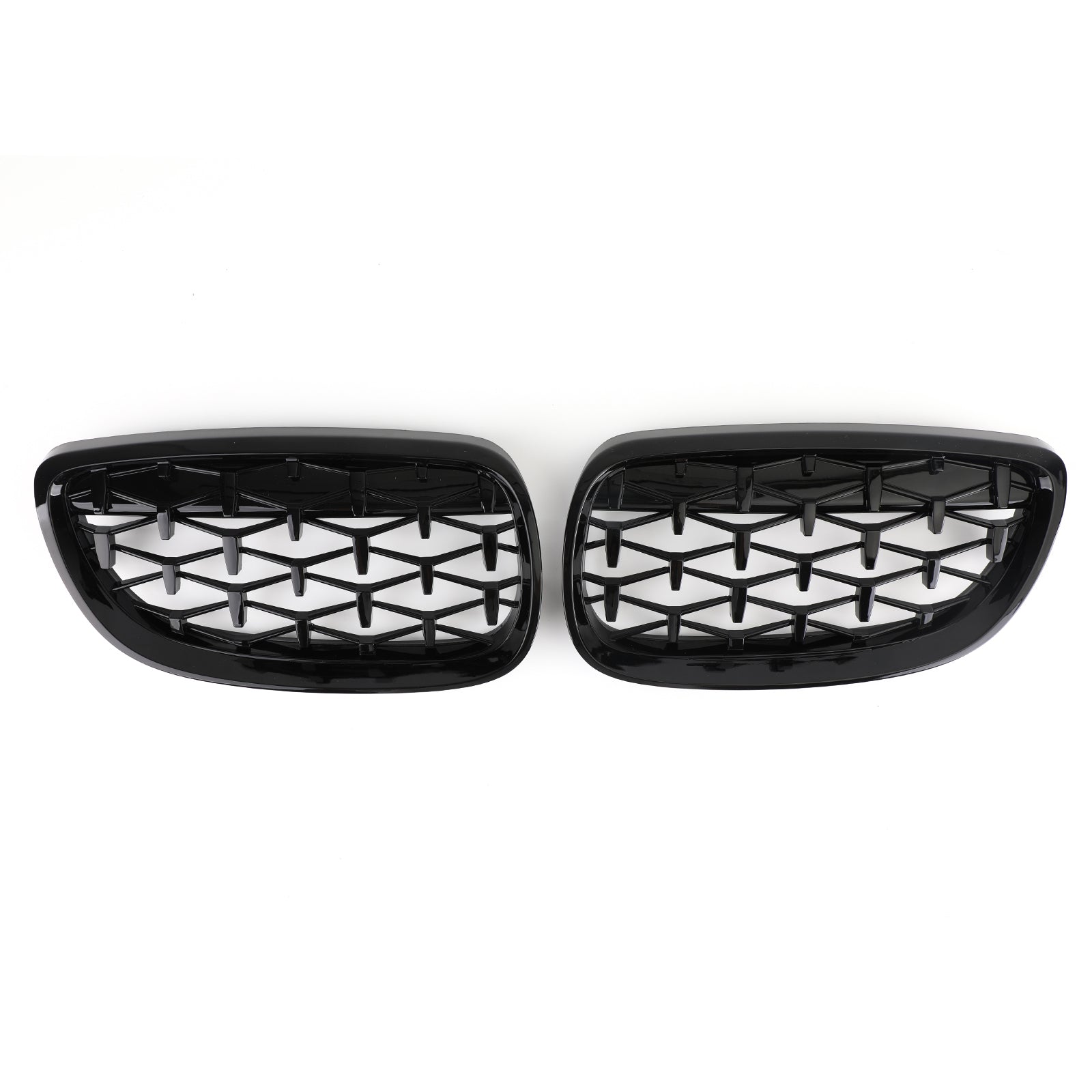 Front Nieren Grill Fit voor BMW 2007-2010 E92 E93 328i 335i 2DR Meteor Zwart Generiek