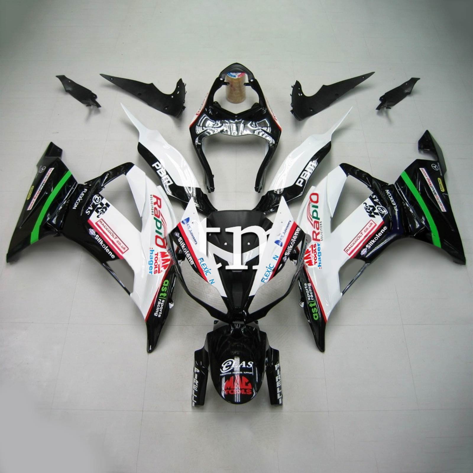 2013-2018 Kawasaki ZX6R 636 Amotopart Injeksjon Fairing Kit Bodywork Plast Abs #107