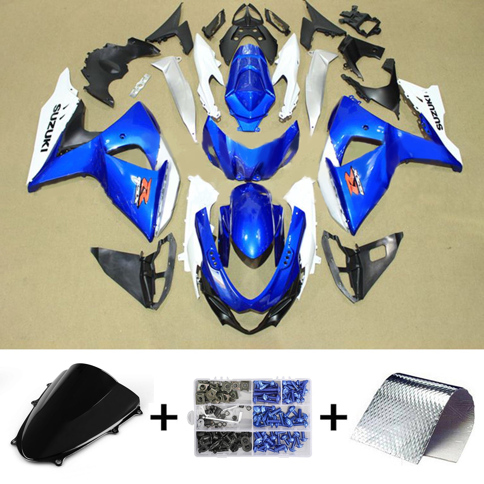 2009-2016 Suzuki GSXR1000 K9 Fairing Kit Bodywork Plastic ABS