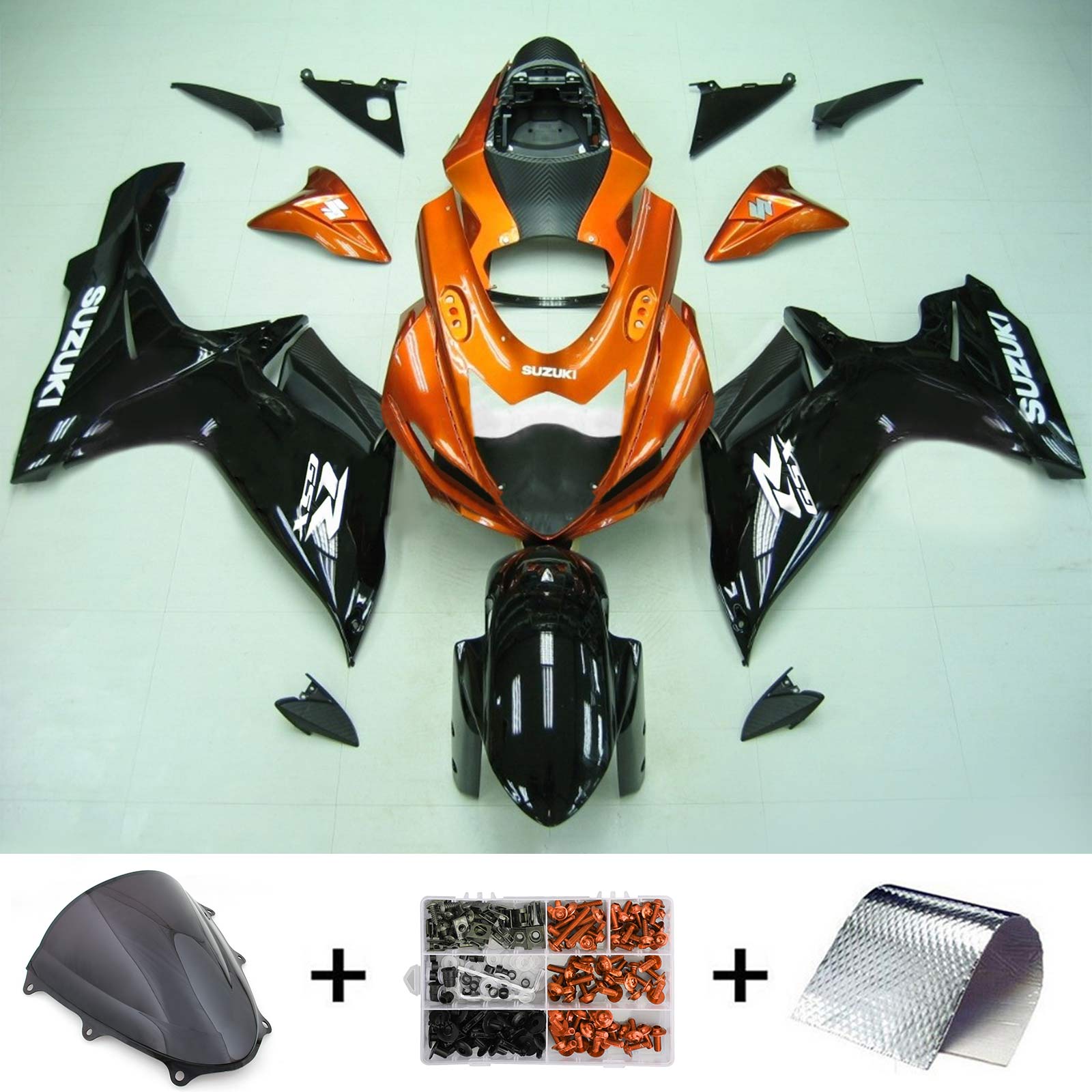 2011-2024 Suzuki GSXR 600/750 K11 Kit de carénage d'injection Amotopart carrosserie plastique ABS #101