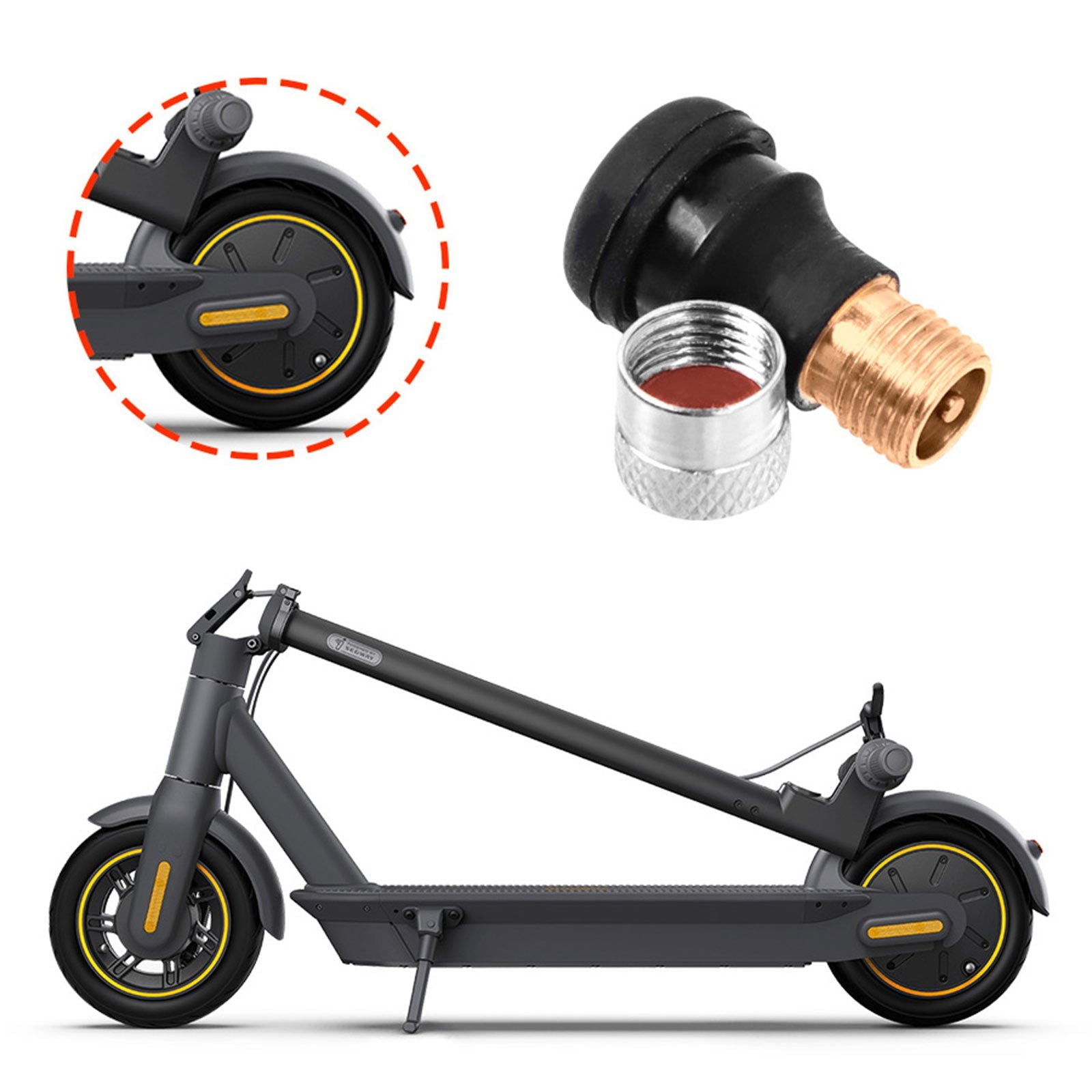 Pneu épais sans chambre pour Scooter électrique Ninebot Max G30 60/70-6.5