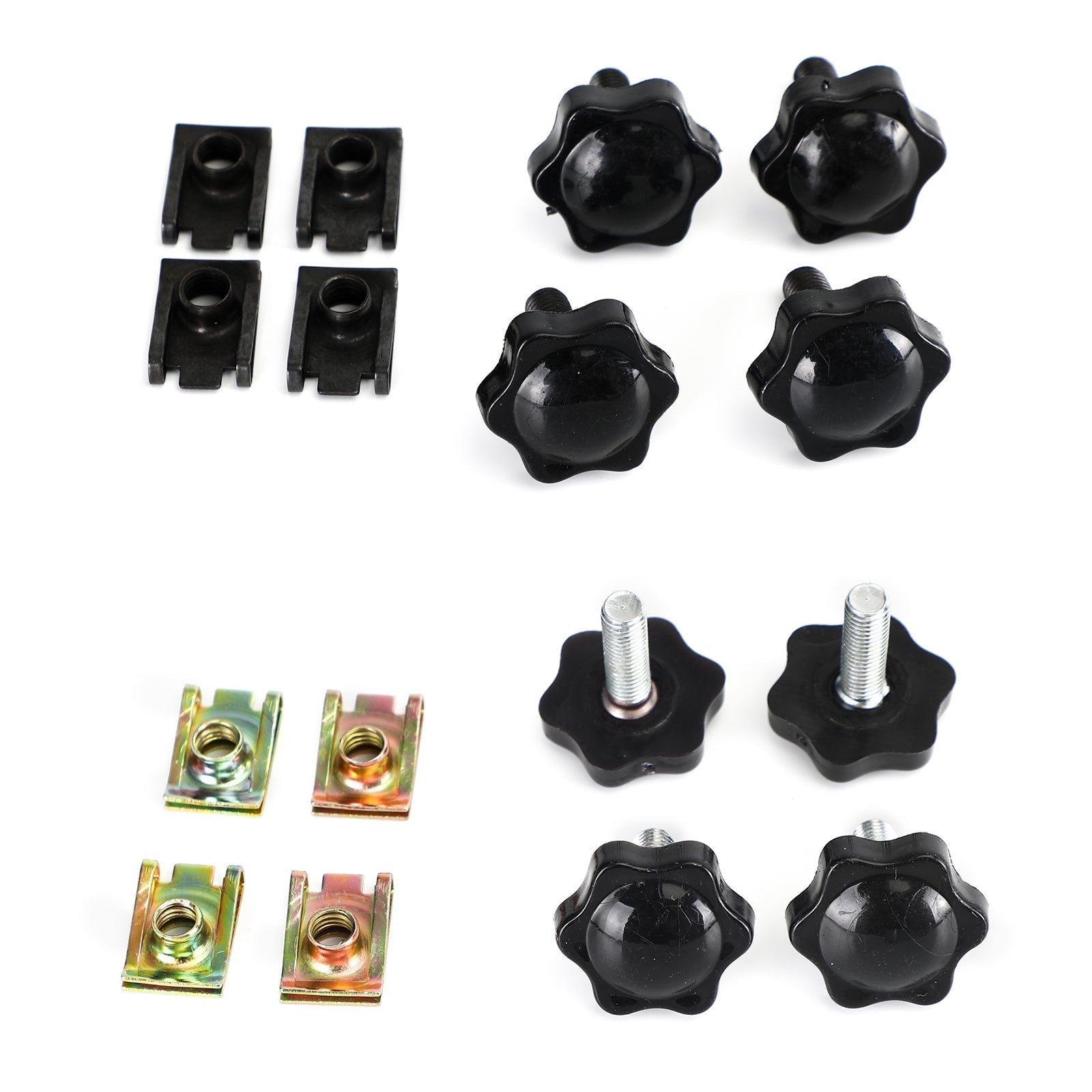 Saddlebag Lever Lock Bolts & Nuts Set Black Fits For Glide King Touring 96-19