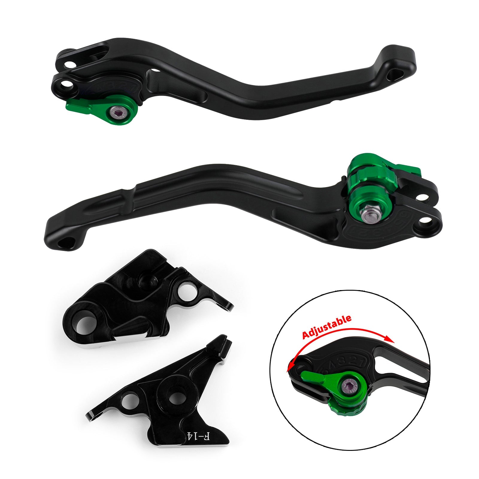 Kawasaki ZZR600 ZXR400 Z750S ZX9R ER-5 NEW Short Clutch Brake Lever