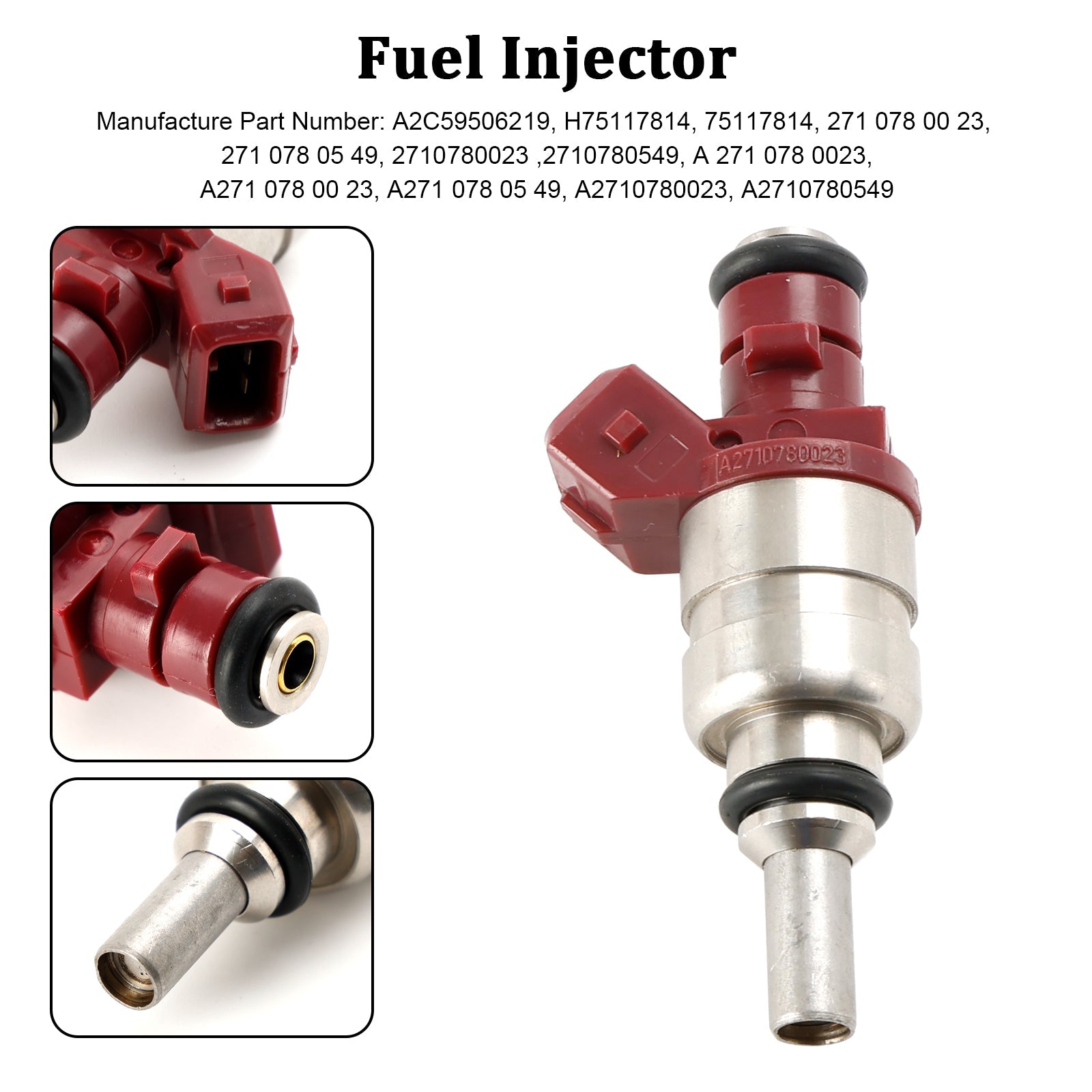 Injecteur de carburant A2710780023, 1 pièce, adapté à Mercedes Benz classe C classe CLK 1,8 l