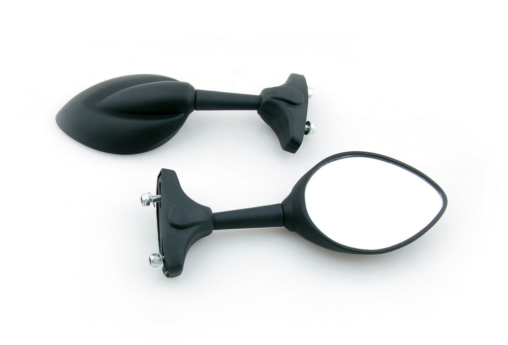 Universal Moto Mirror Mirrors For Honda Kawasaki Suzuki Yamaha Ducati Black Generic