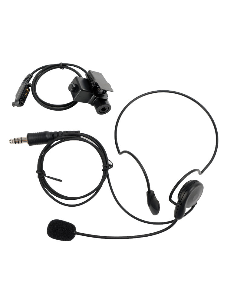 Pour HYT PD680 PD685 X1E X1P 6Pin U94 PTT 7.1-C7 prise de montage arrière casque tactique