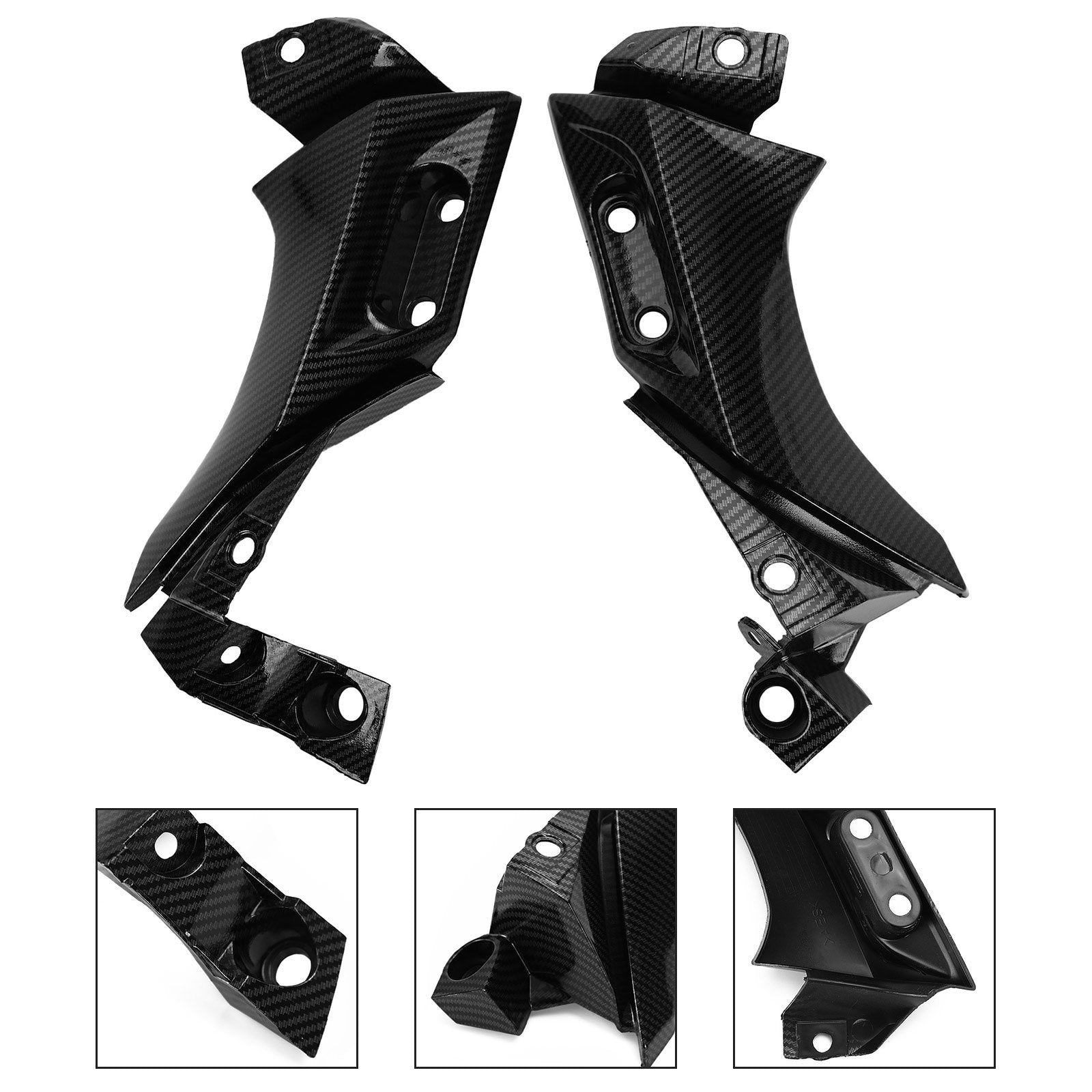 Side Frame Mid Cover Panel Fairing Cowl for Yamaha YZF R1 2004-2006 Carbon Generic