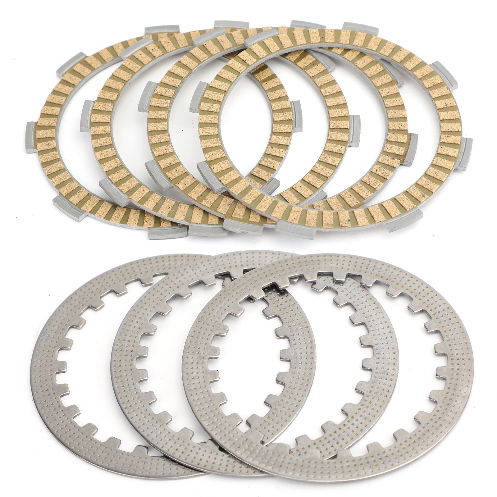 Clutch Kit Steel & Friction Plates for Yamaha YFM125R RAPTOR 125 YBR125 05-2016 Generic