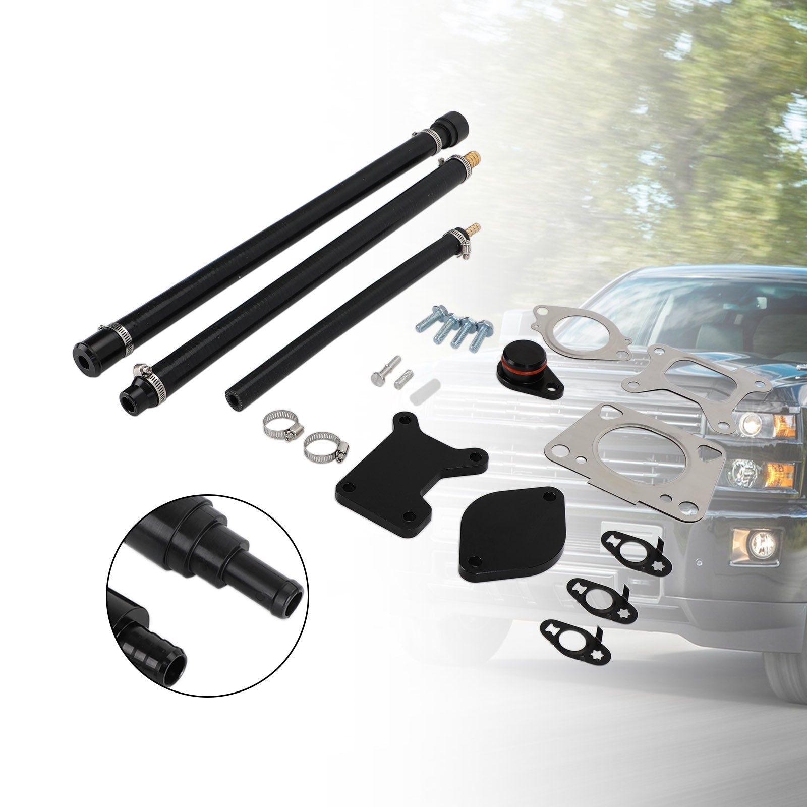 Chevy 2017-2023 EGR-ventilkjøler Delete Kit for 2017-2021 Chevy GMC Duramax Diesel 6.6 L5P