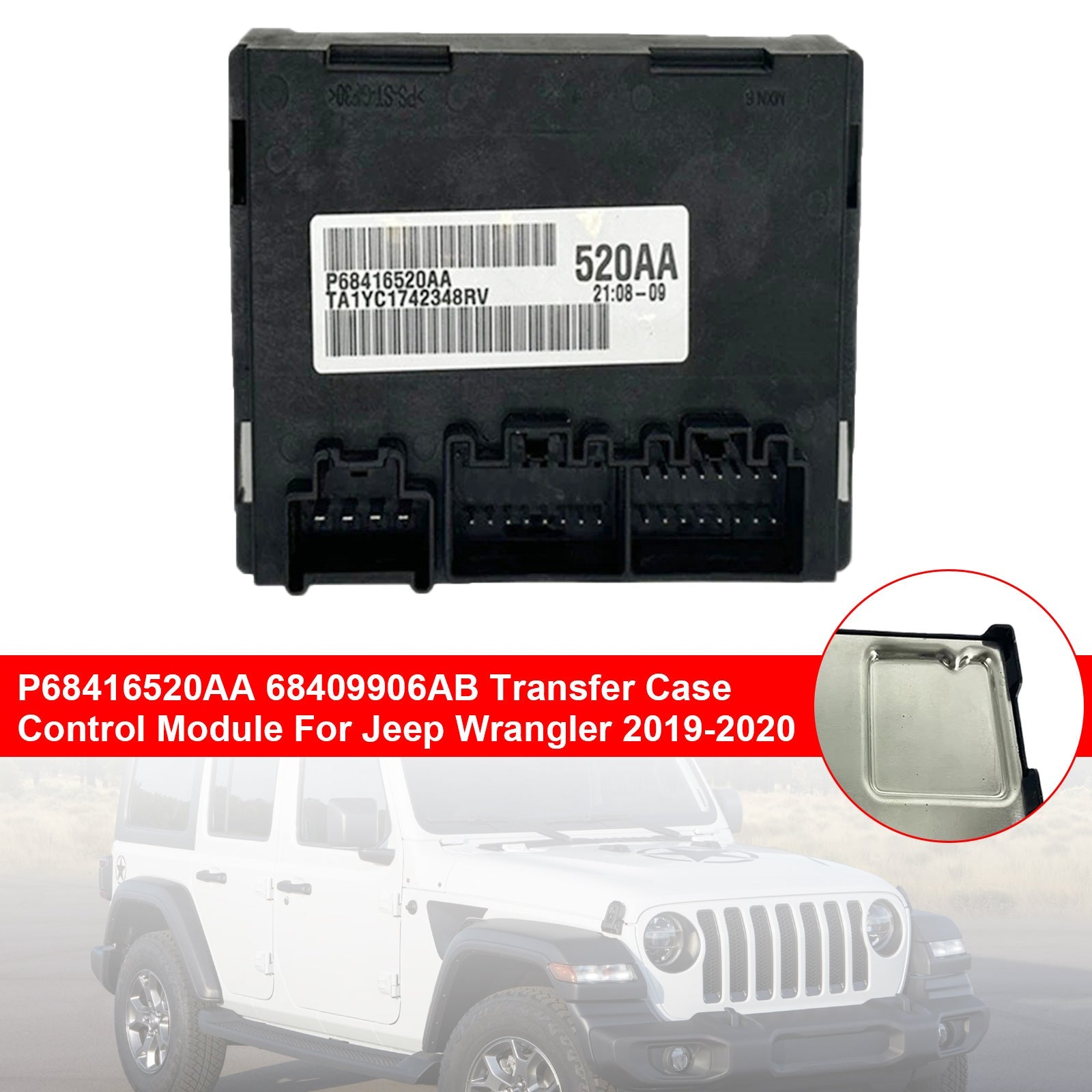 P68416520AA 68409906AB Tussenbakcontrolemodule voor Jeep Wrangler 2019-2020