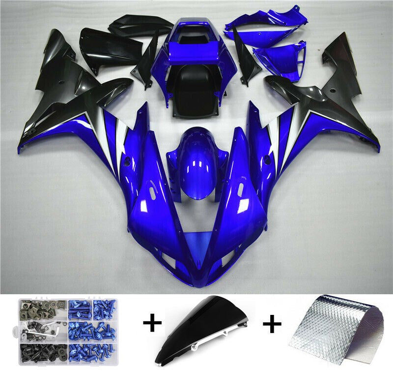 Kit de carénage bleu brillant Yamaha YZF R1 2002-2003