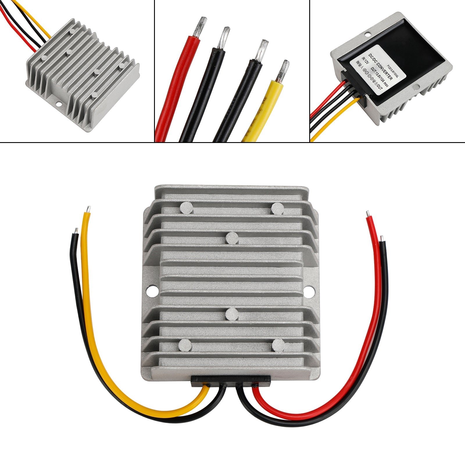 DC-DC 12V-13.8V 10A 138W Step Up Power Supply Converter Regulator Waterproof