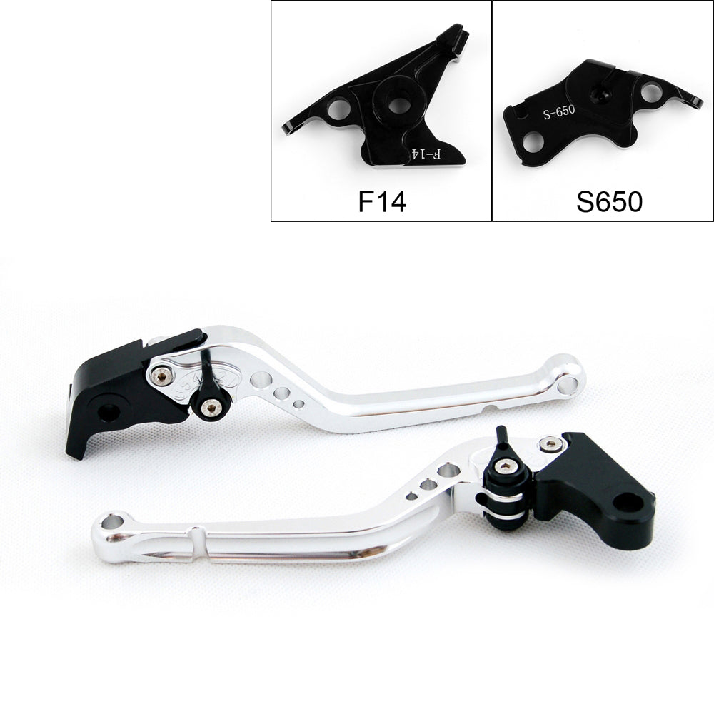 Long Brake Clutch Levers For Suzuki SV650/S DL650/V-STROM 600/750 KATANA Black Generic