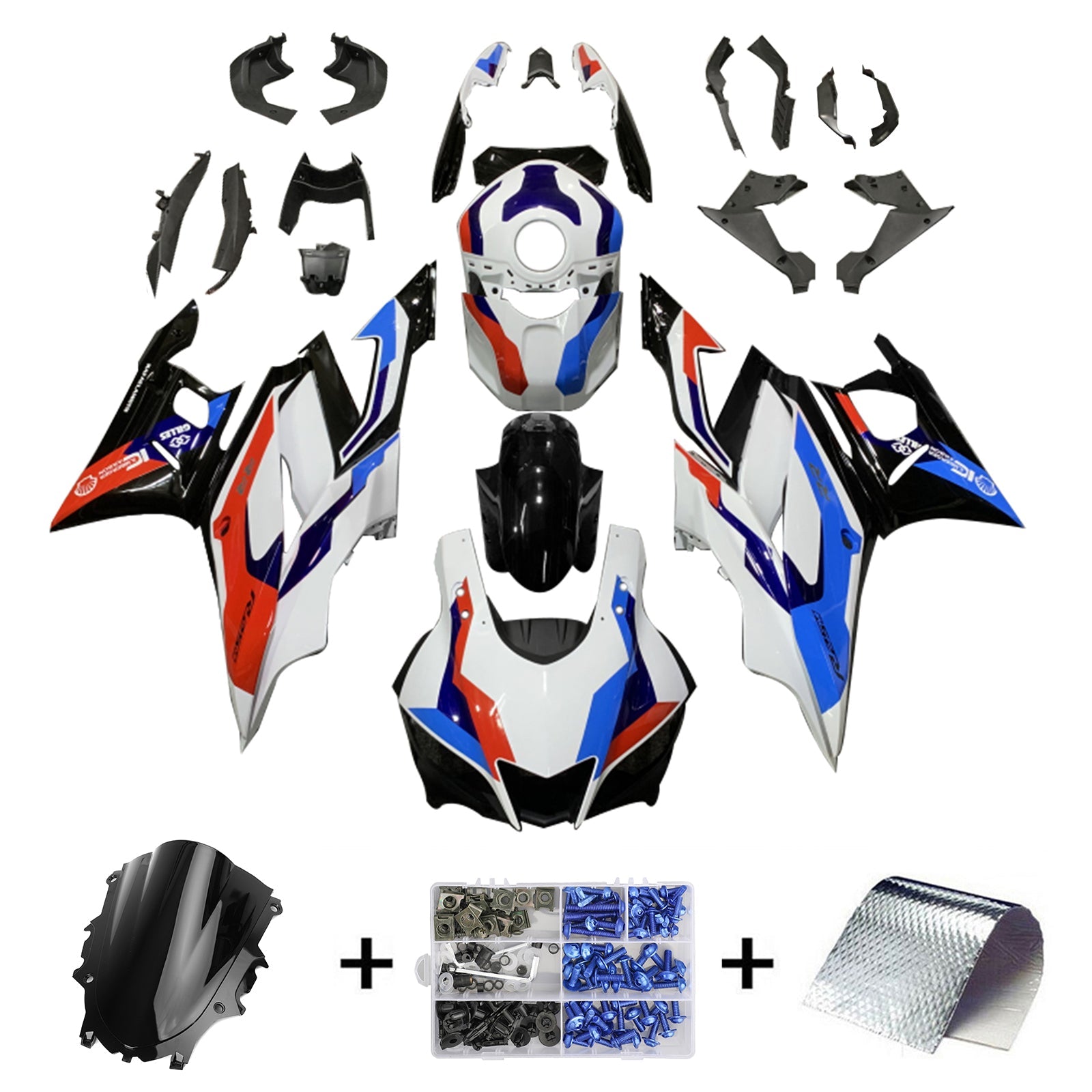 2019-2021 Yamaha YZF-R3 R25 Kit de carenado Carrocería Plástico ABS