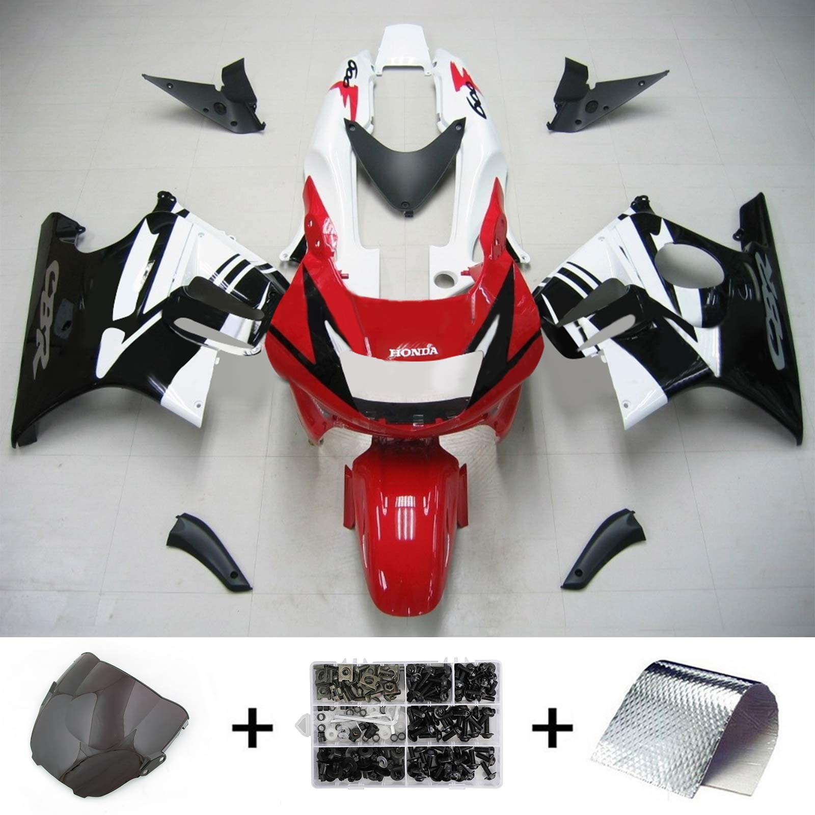 1997-1998 Honda CBR600 F3 Amotopart Injection Fairing Kit Bodywork Plastic ABS #111