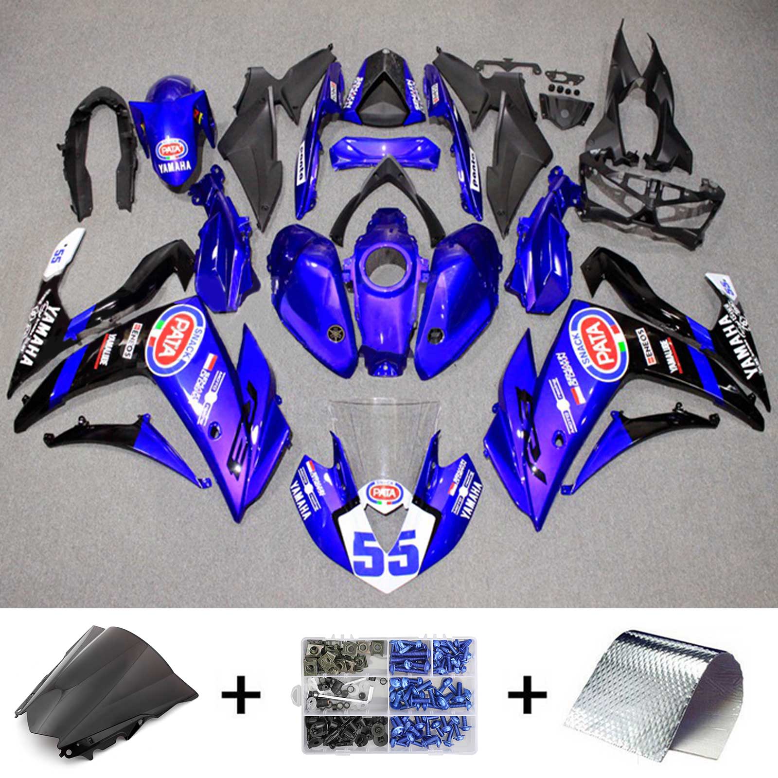 2014-2018 Yamaha YZF-R3 2015-2017 R25 Kit de carénage générique