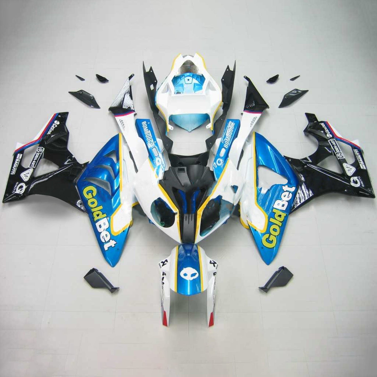 2009-2014 BMW S1000RR Fairing Kit Karosseri Plast ABS Generisk