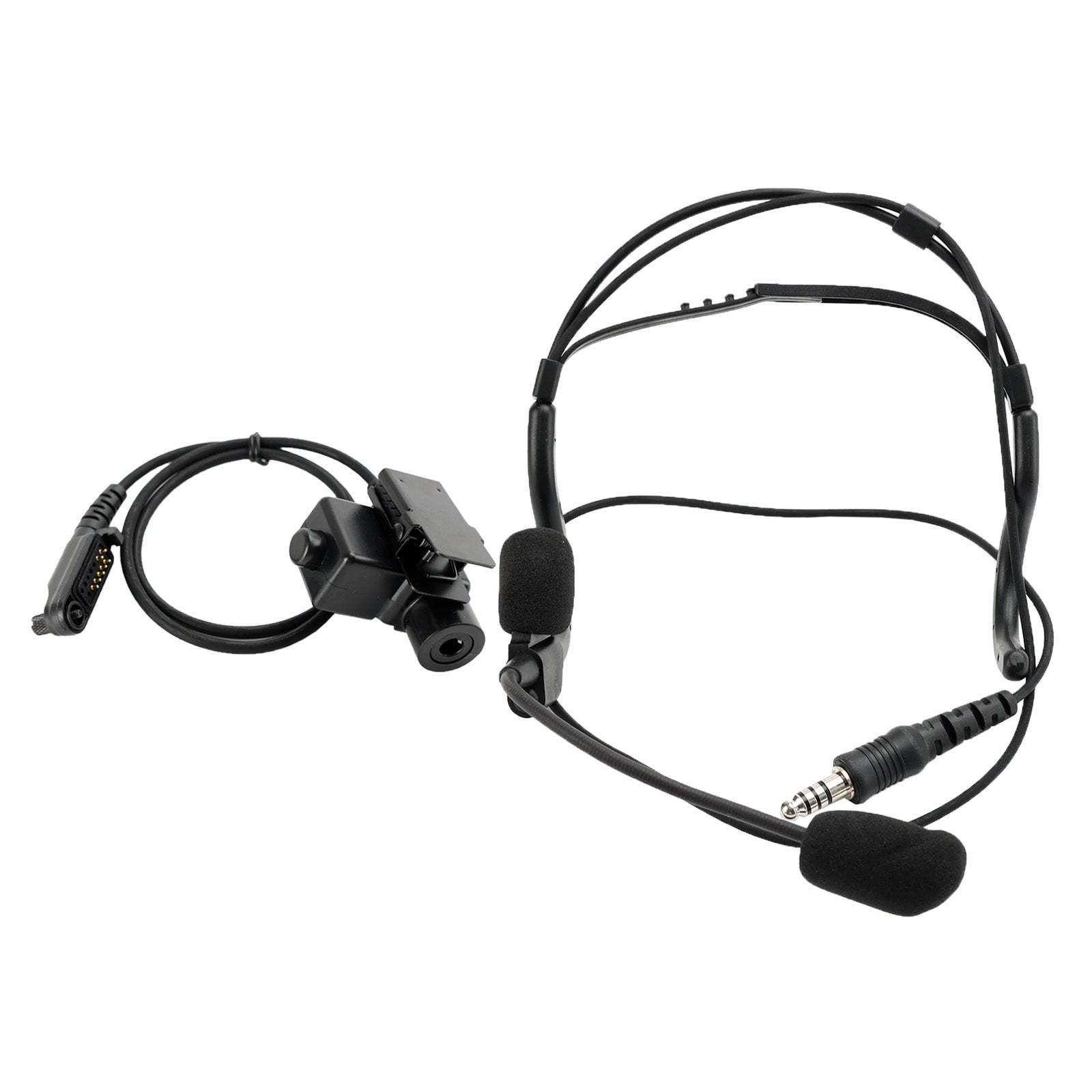 Casque tactique à prise arrière 7.1-C8, 6 broches, U94 PTT pour HYT PD682g PD662g PD665