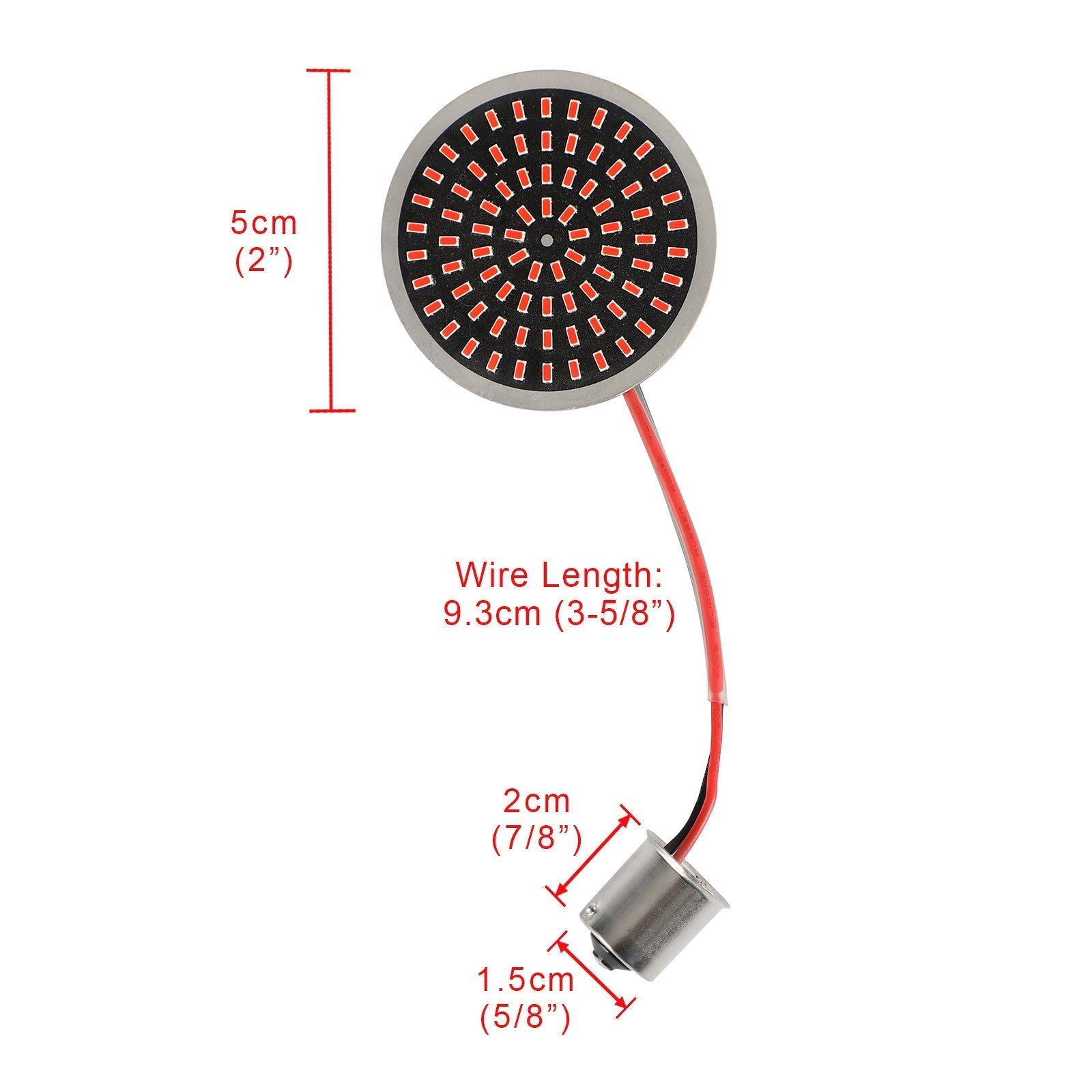 1156 clignotant LED insère une lampe adaptée pour Softail Touring Dyna Sportster