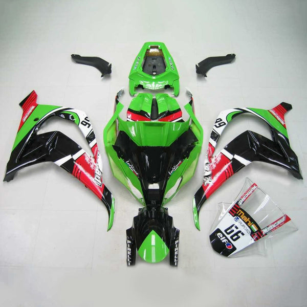 Kit de carénage vert Amotopart Kawasaki ZX10R 2011-2015