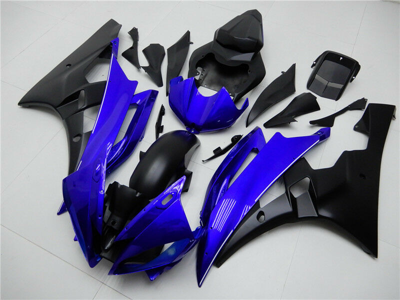 Kuip Injectie Plastic Body Kit Fit Voor YAMAHA YZF-R6 2006 2007 Blauw Zwart Generiek