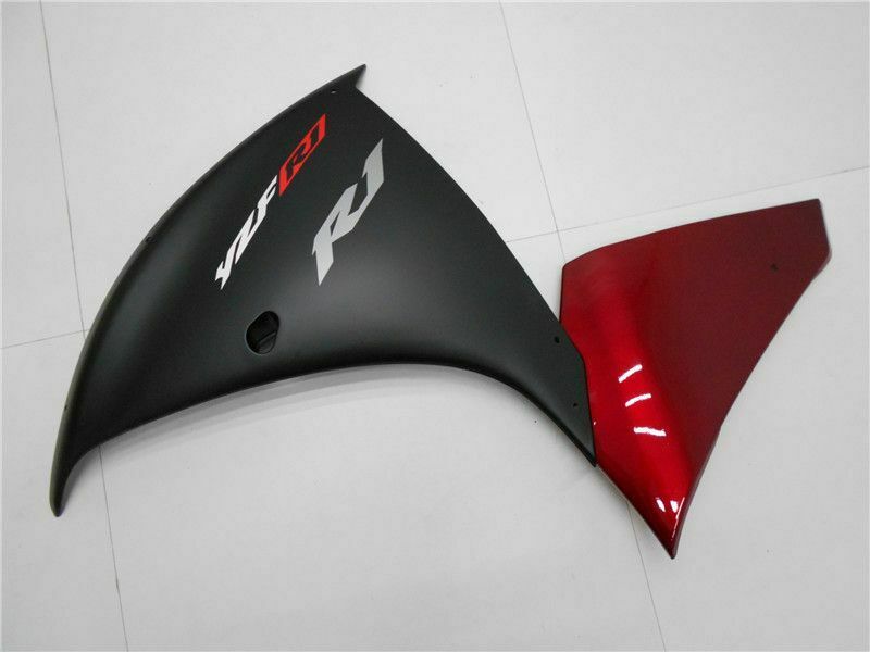 2009-2011 Yamaha YZF R1 Fairing Red Black Kit