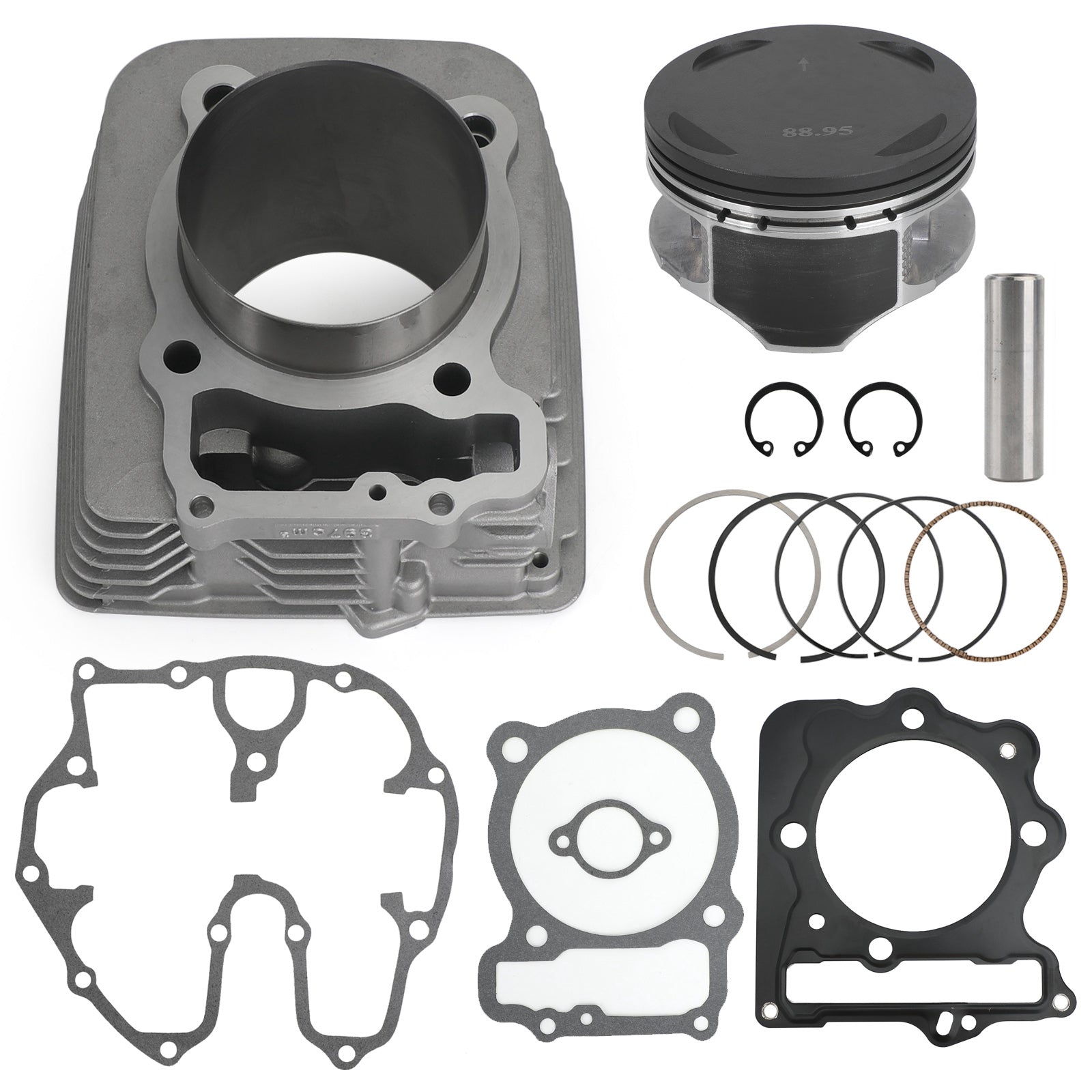 440cc 89mm Big Bore Jug Cylinder for Honda TRX400EX TRX400X Top End Rebuild Kit