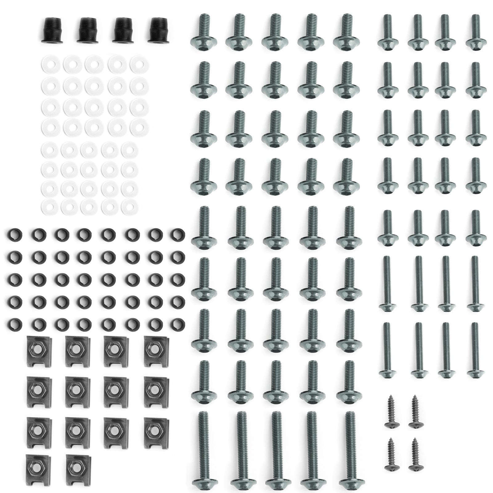 177PCS Sportbikes motorfiets kuipboutenset M5/M6 bevestigingsschroeven titanium