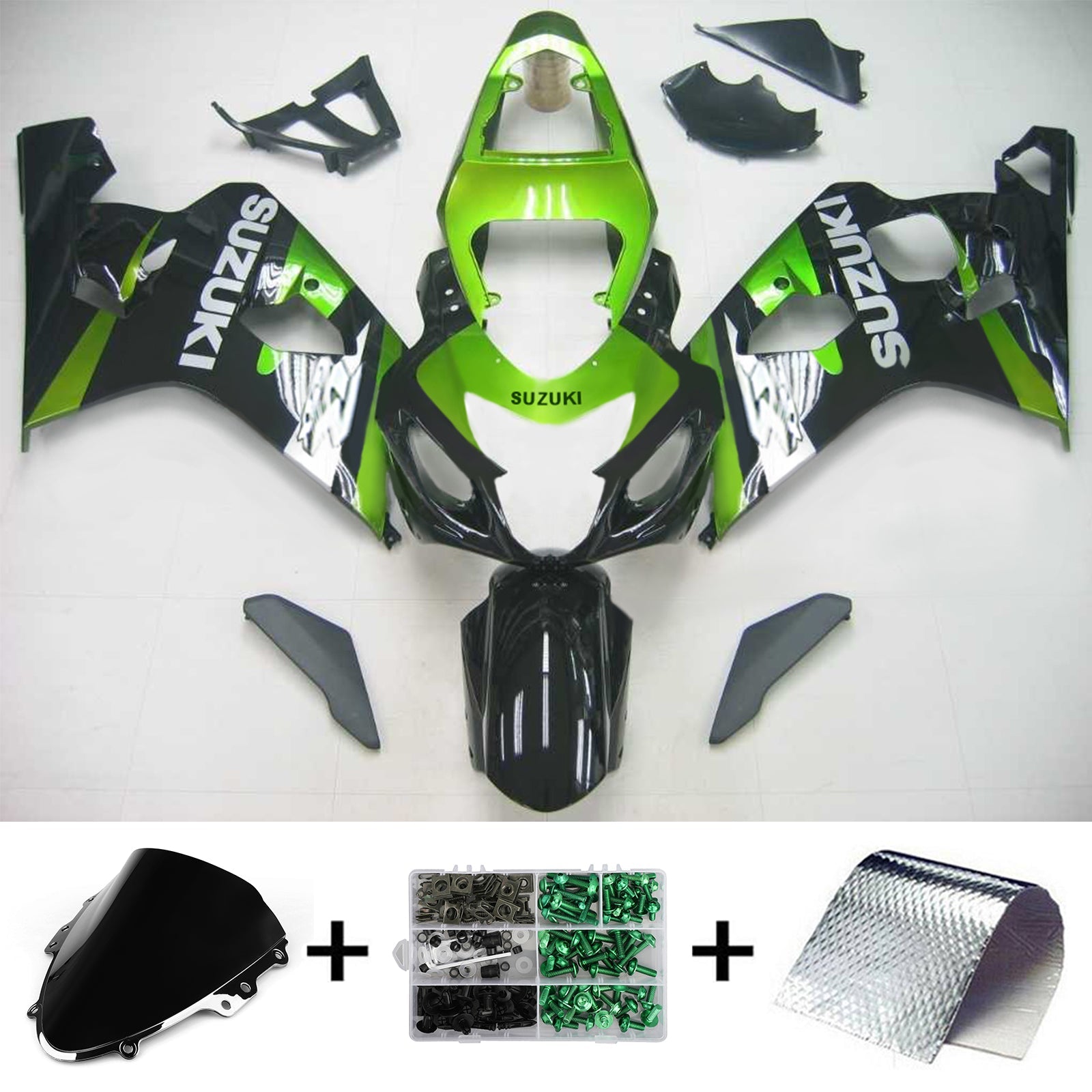 2004-2005 Suzuki GSXR 600/750 K4 Amotopart Injection Fairing Kit Bodywork Plastic ABS #129