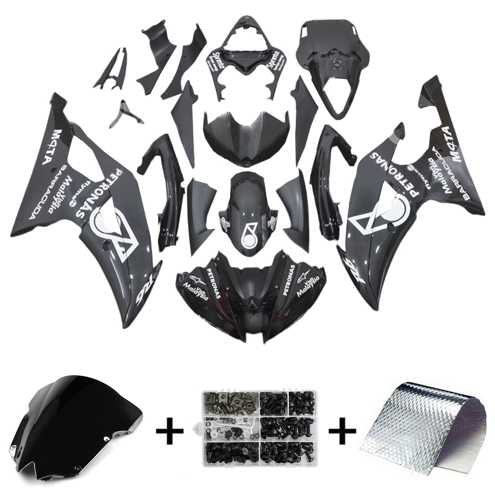 2008-2016 Yamaha YZF 600 R6 Kit de carenado Carrocería Plástico ABS