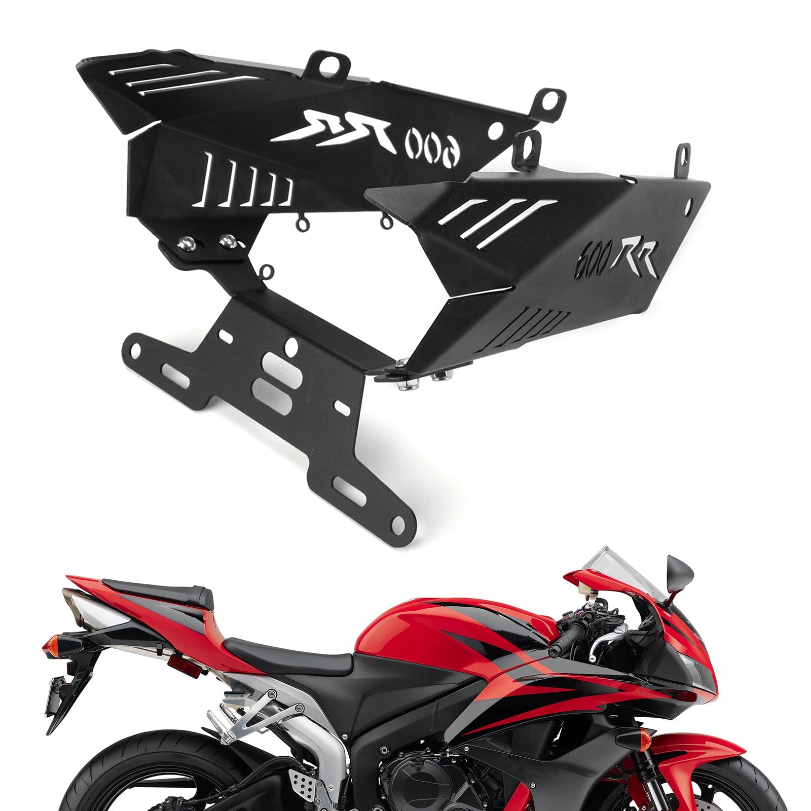 Support de support de plaque d'immatriculation arrière pour HONDA CBR600RR 2007 – 2011 générique