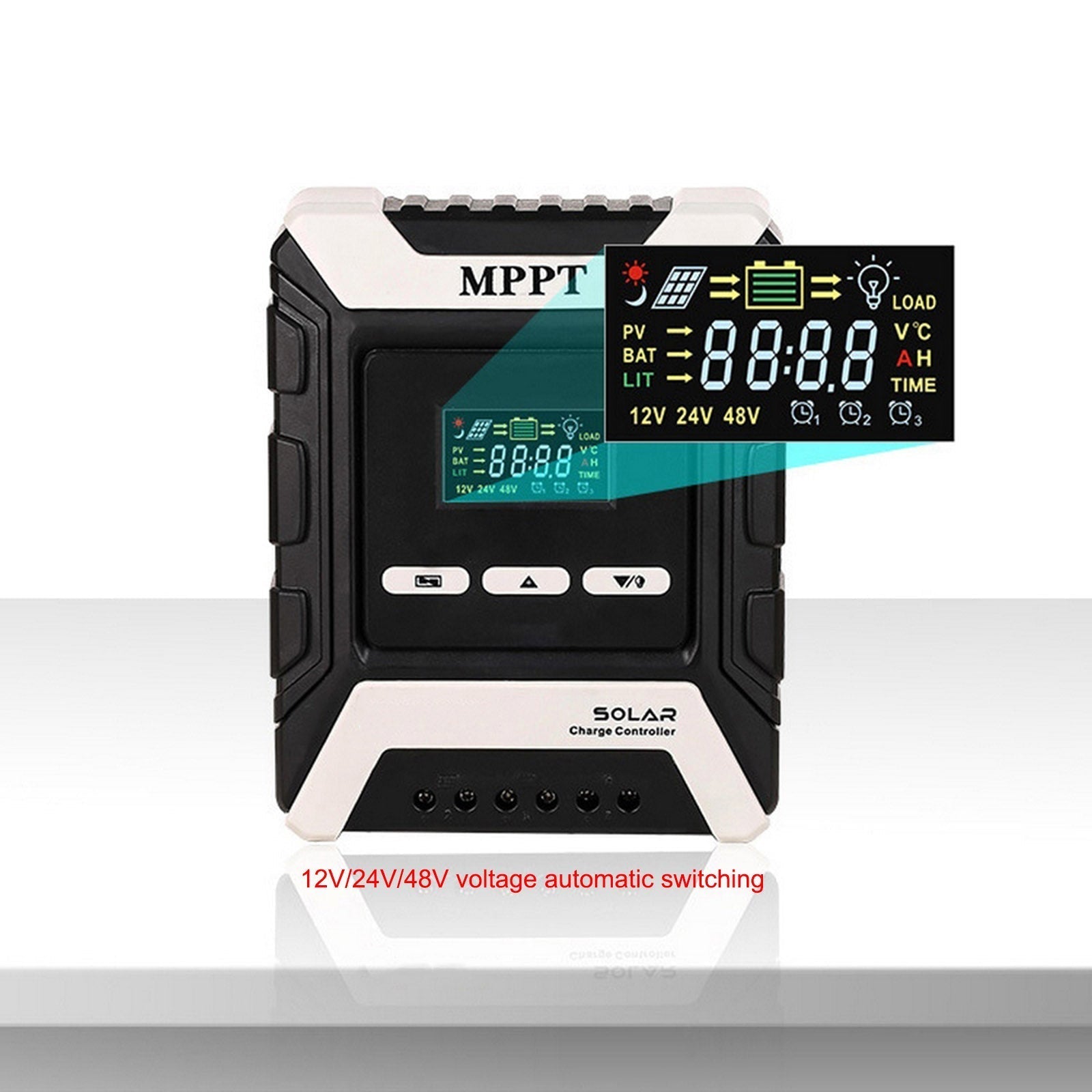 30A MPPT AUTO Solar Charge Controller Charger 12V/24V/48V with Color LCD Display