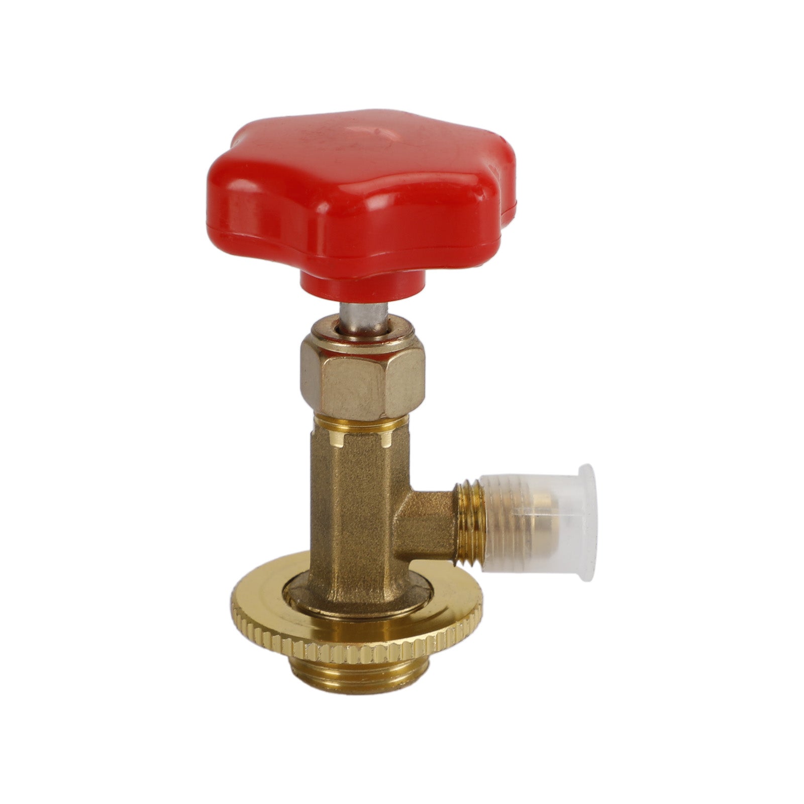 1/4" SAE R134a Refrigerant Brass AC Can Bottle Tap Adapter Opener Valve