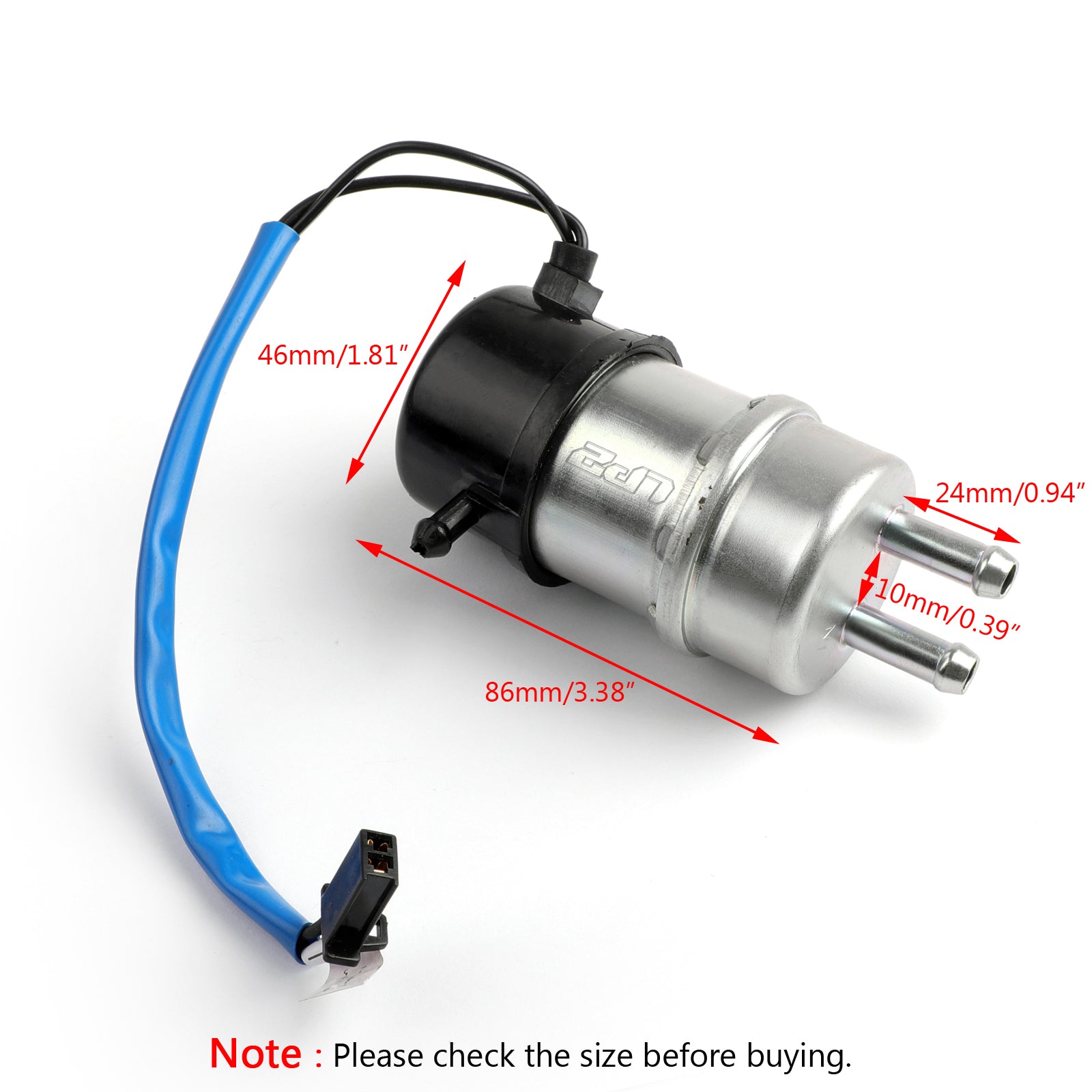 1998-2003 Yamaha FZS600 FAZER Electric Fuel Pump 8mm 5RT-13907-00-00 5DM-13907-00-00 Generic