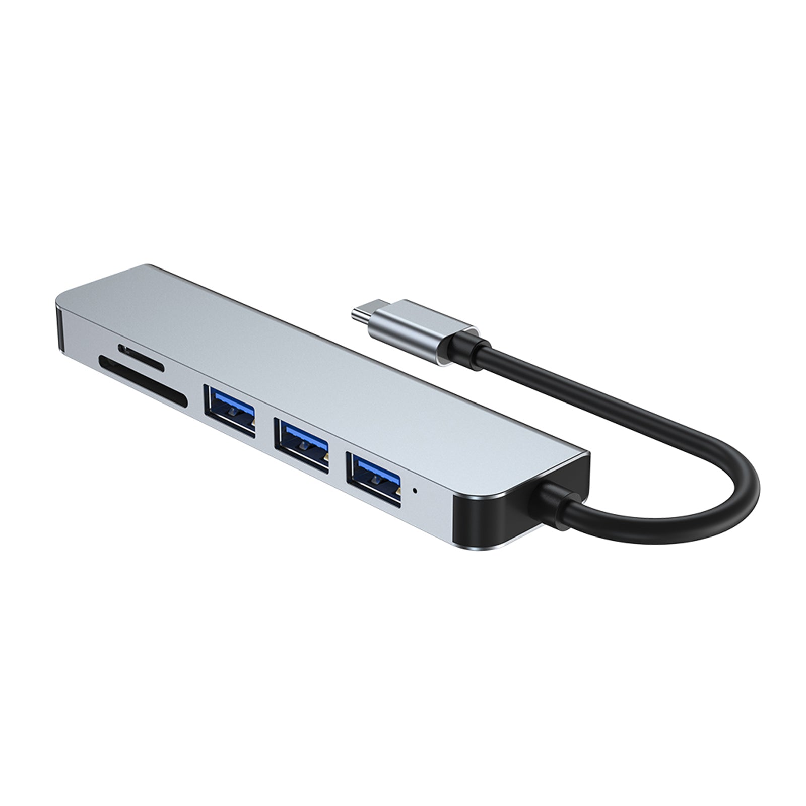 6 in 1 USB-C Type C HD-uitgang 4K USB 3.0 HD Adapter HUB Multifunctioneel dock