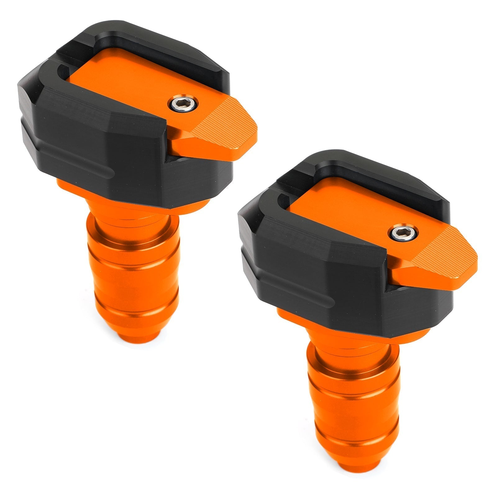 1 Pair CNC Orange Race Motorcycle Slip Pad Ground Crash Sliders Protection