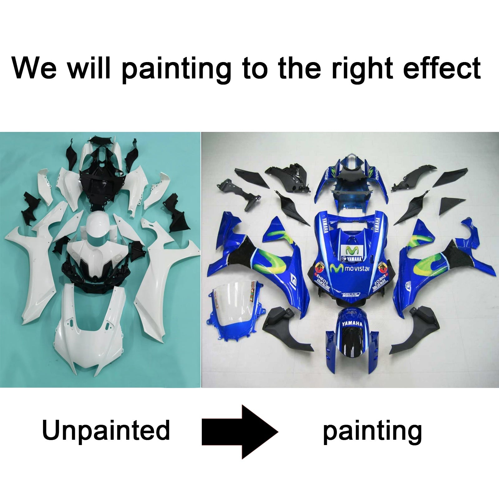 2020-2025 Yamaha YZF R1 Injection Fairing Kit Bodywork Plastic ABS #101