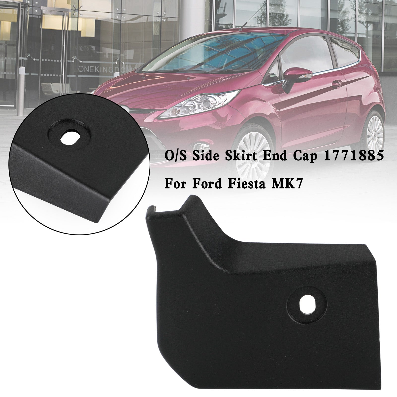 O/S zijskirt eindkap 1771885 voor Ford Fiesta MK7