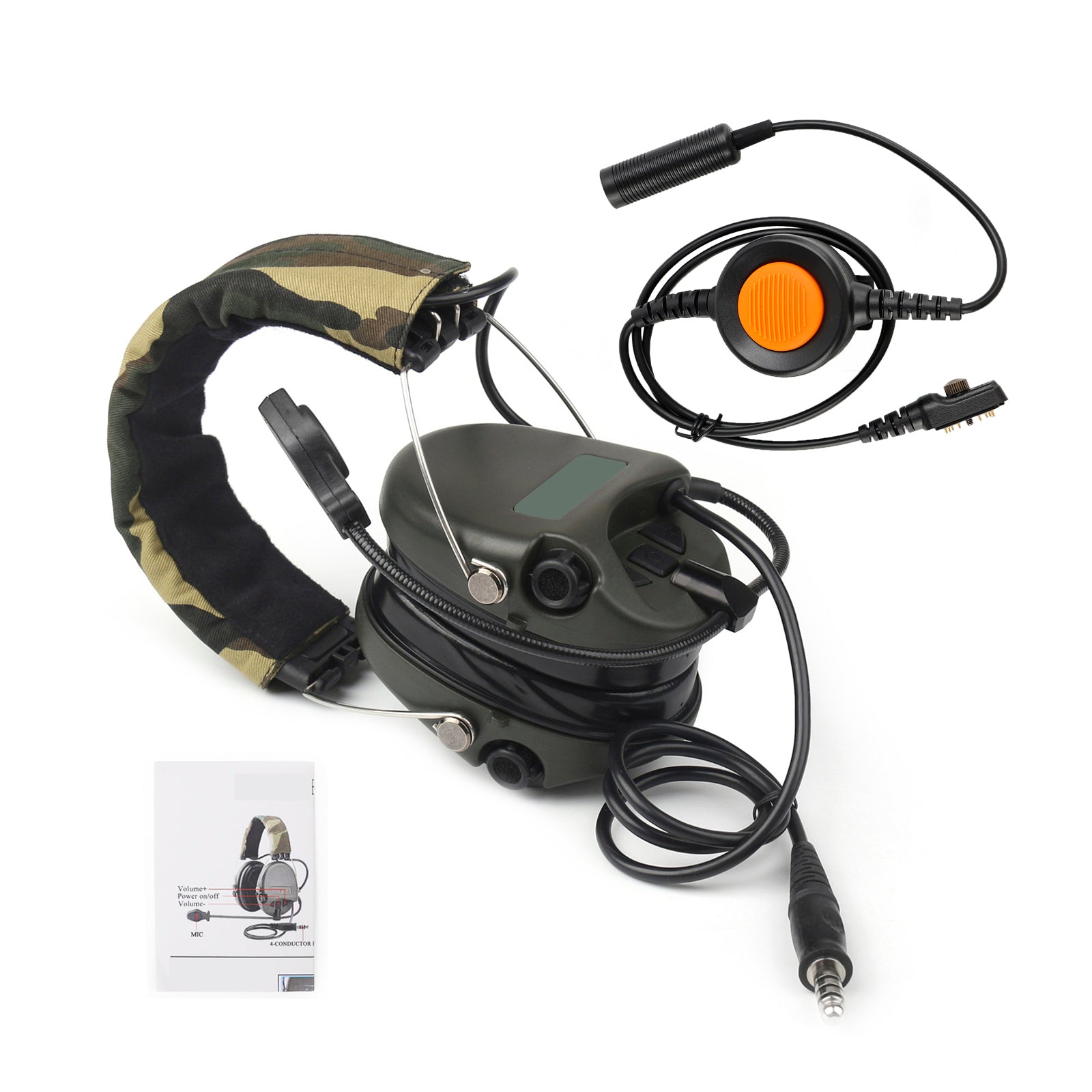 H60 Geluid Pickup Ruisonderdrukking Headset 6-Pin U94 PTT Voor Hytera PD780/700G/580