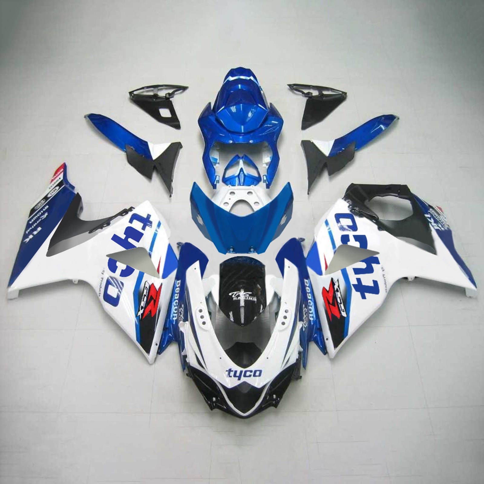 2009-2016 Suzuki GSXR1000 K9 Amotopart Injection Fairing Kit Bodywork Plastic ABS #122