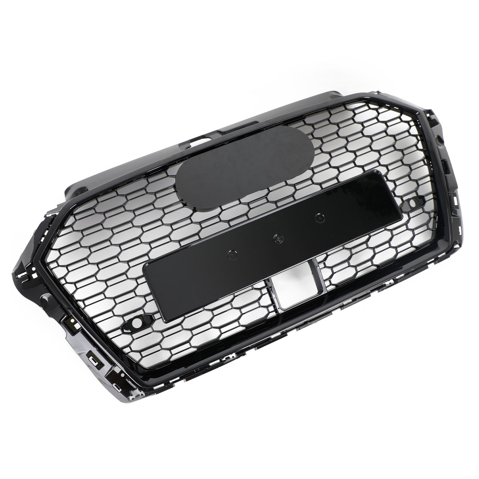 2017-2019 Audi A3 S3 RS3 Style Honeycomb Front Grille With ACC Gloss Black