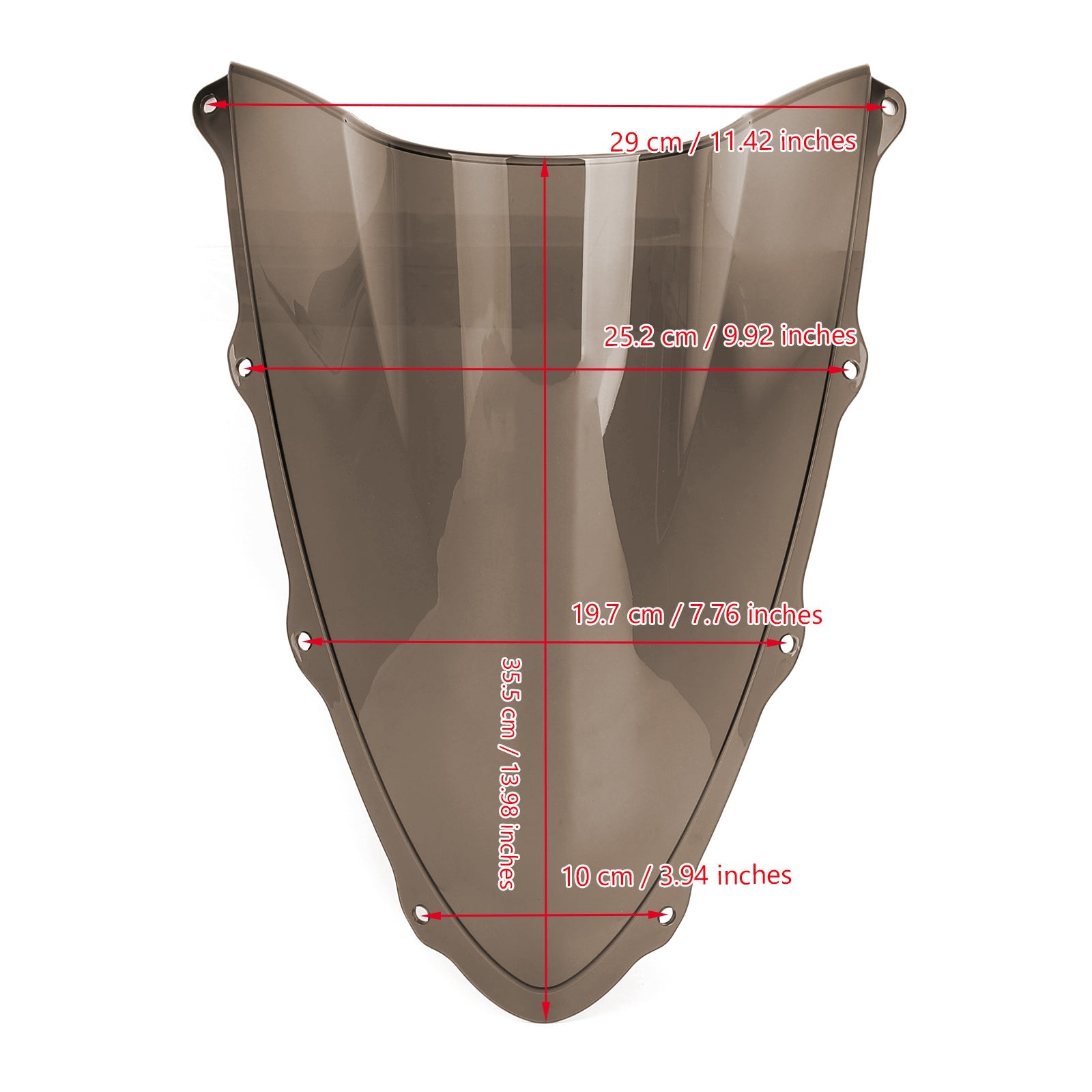 ABS plast motorsykkel frontrute for Ducati 959 1299 2015-2020 Generisk