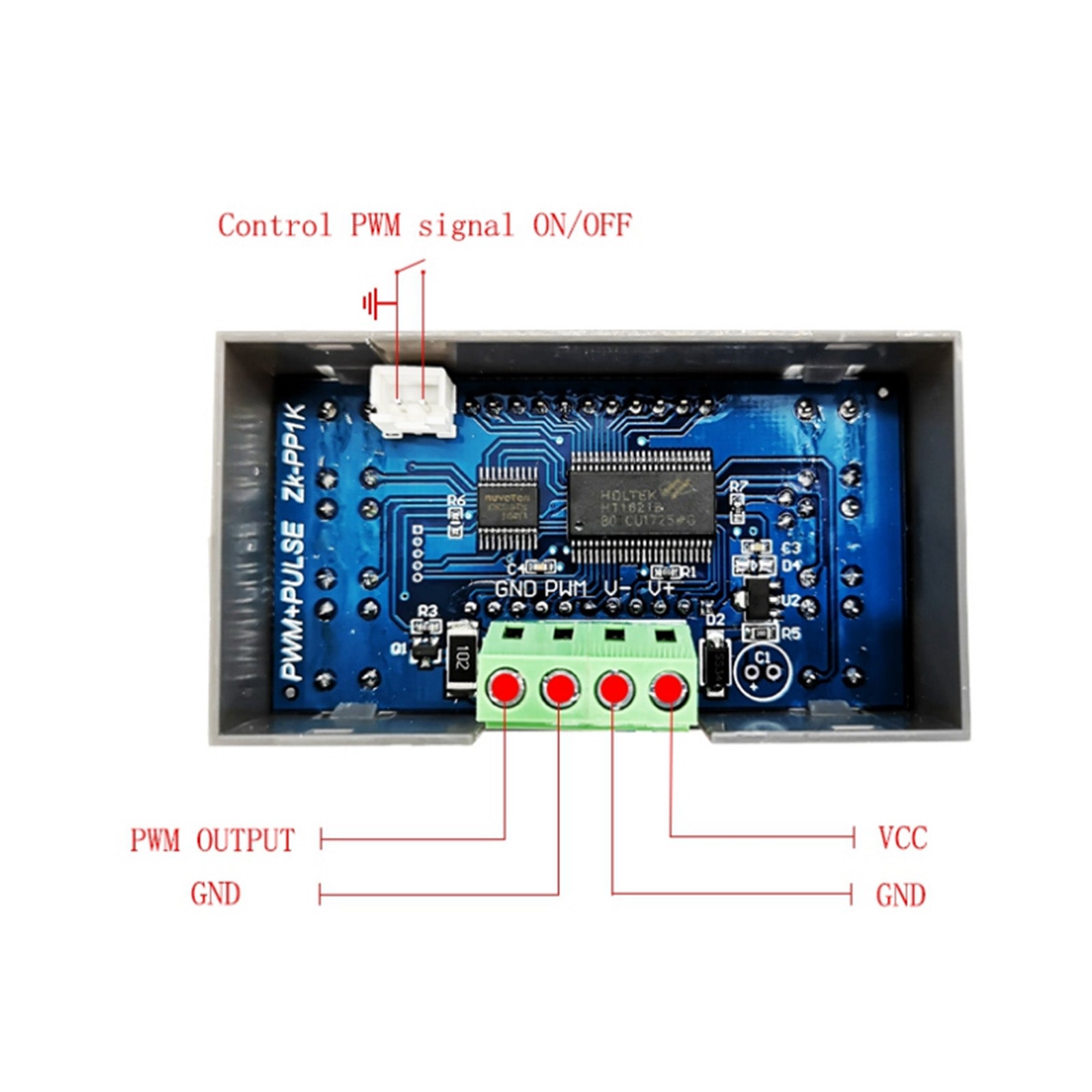 Justerbar PWM Signal Generator Module Pulse Frequency Duty Cycle Square Wave