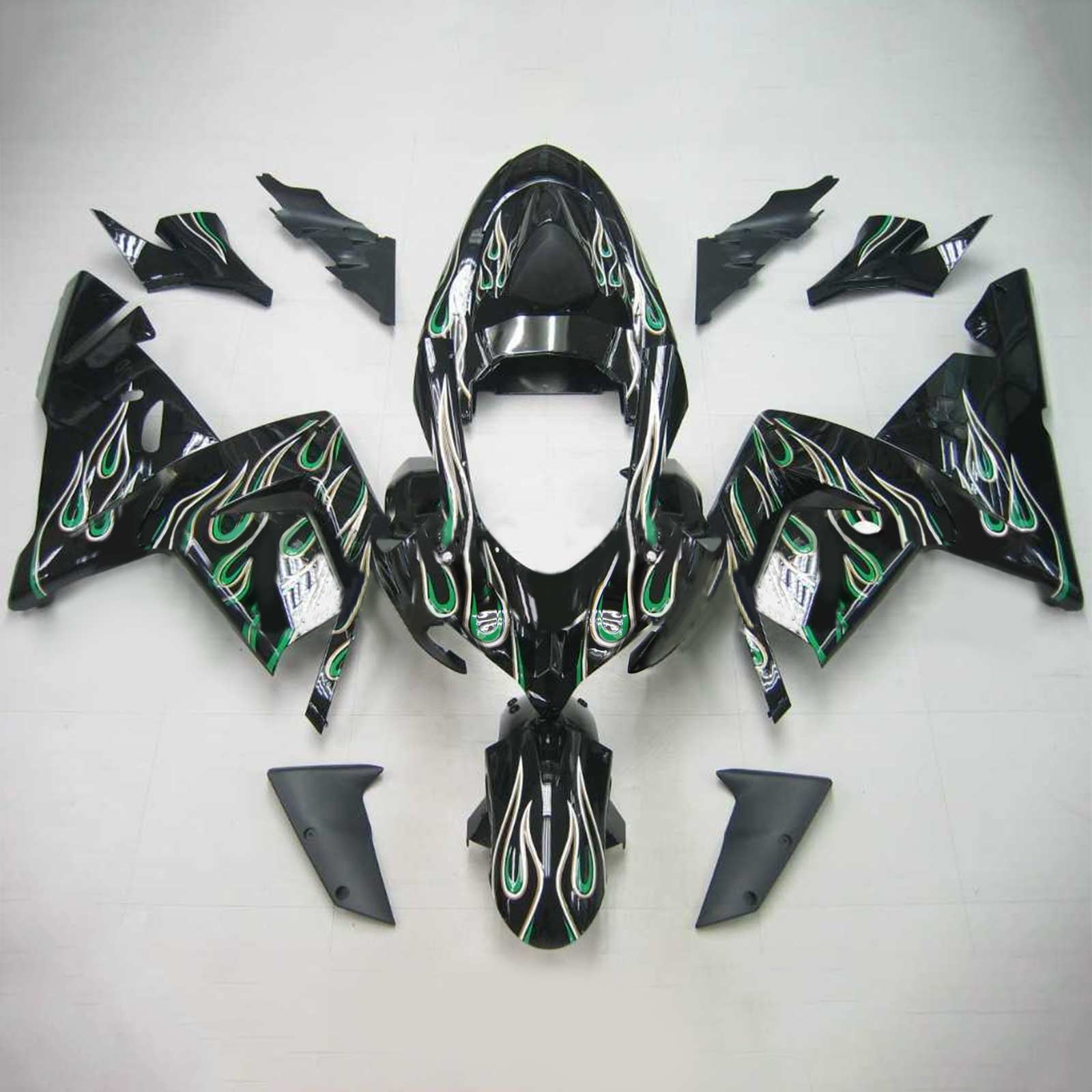 2004-2005 Kawasaki ZX10R Amotopart Injection Fairing Kit Bodywork Plastic ABS #108