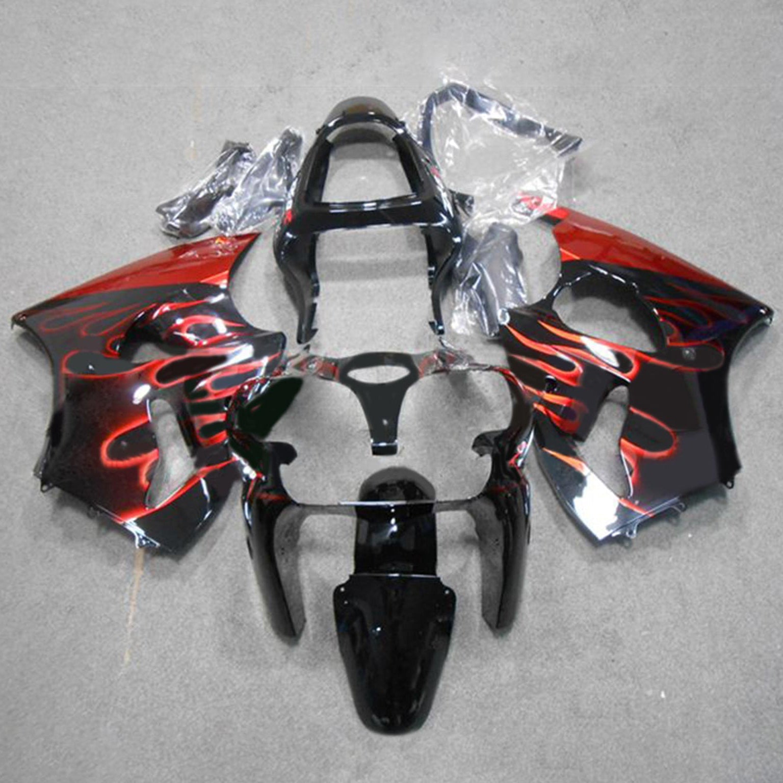 2000-2002 Kawasaki ZX6R 636 2005-2008 ZZR600 Injection Fairing Kit Bodywork#123