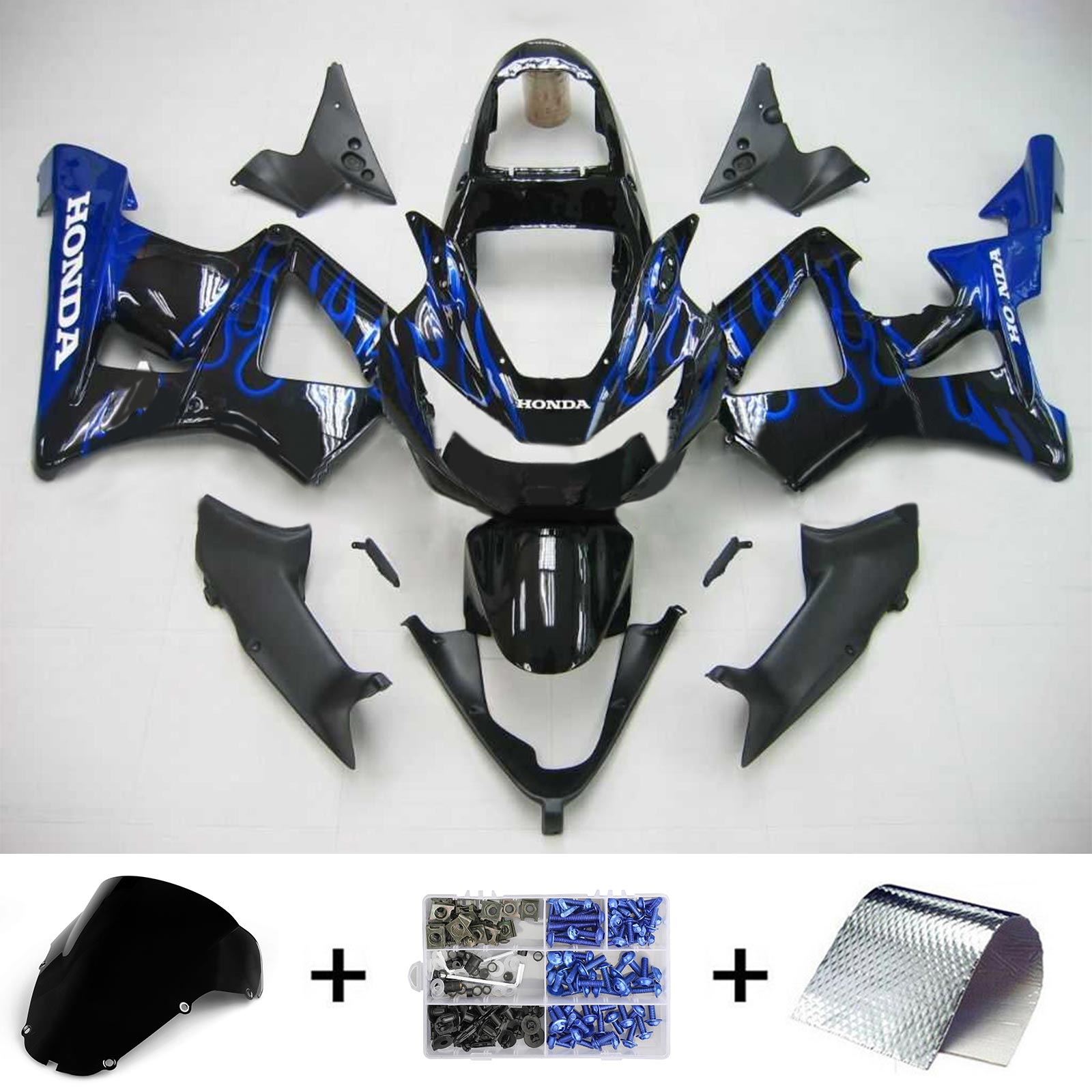 2000-2001 Honda CBR929RR Amotopart Injection Fairing Kit Bodywork Plastic ABS #106